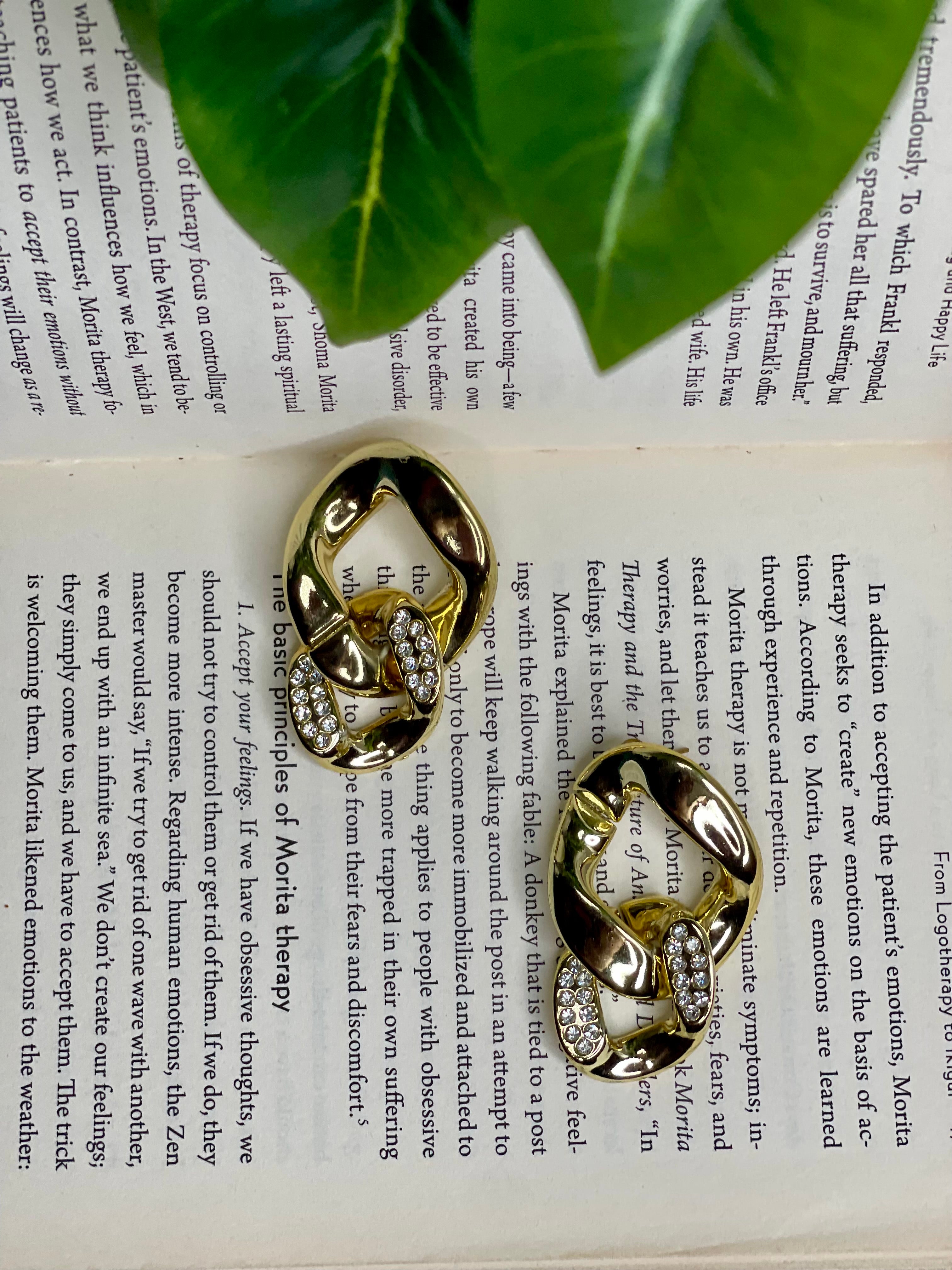 Golden Link Earrings