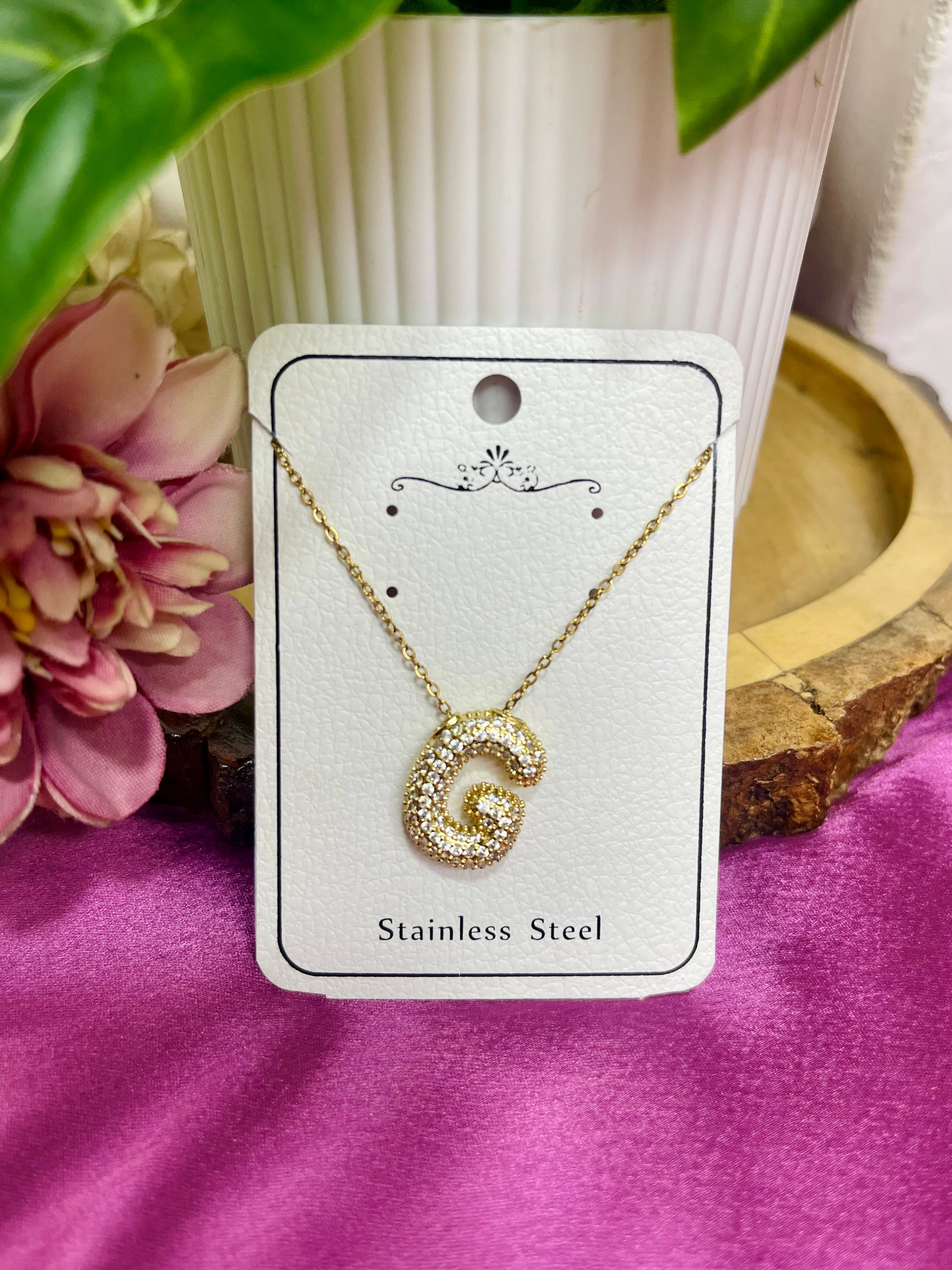 Golden Initial Personalised Necklace