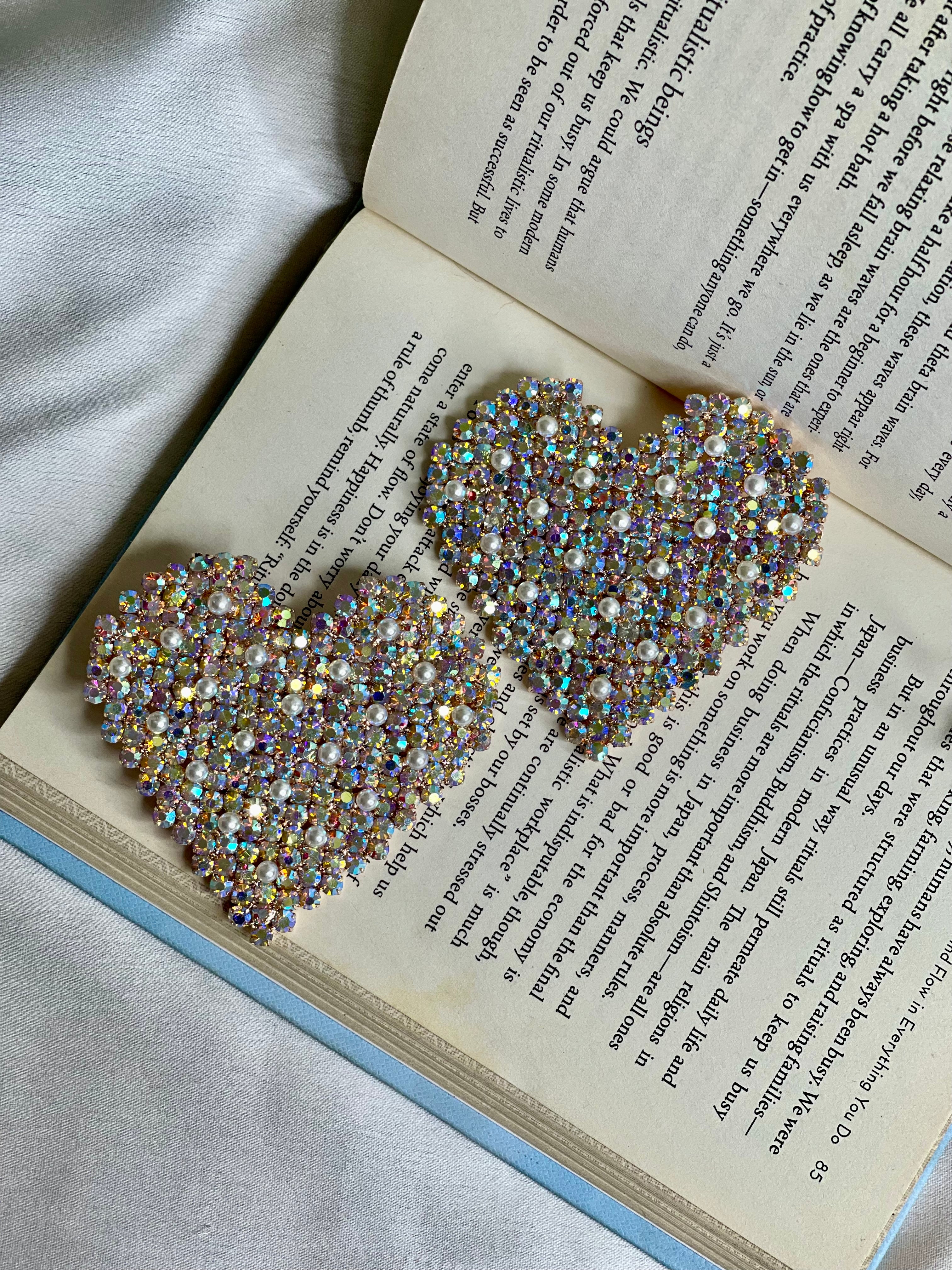 Spark Statement Heart Earrings