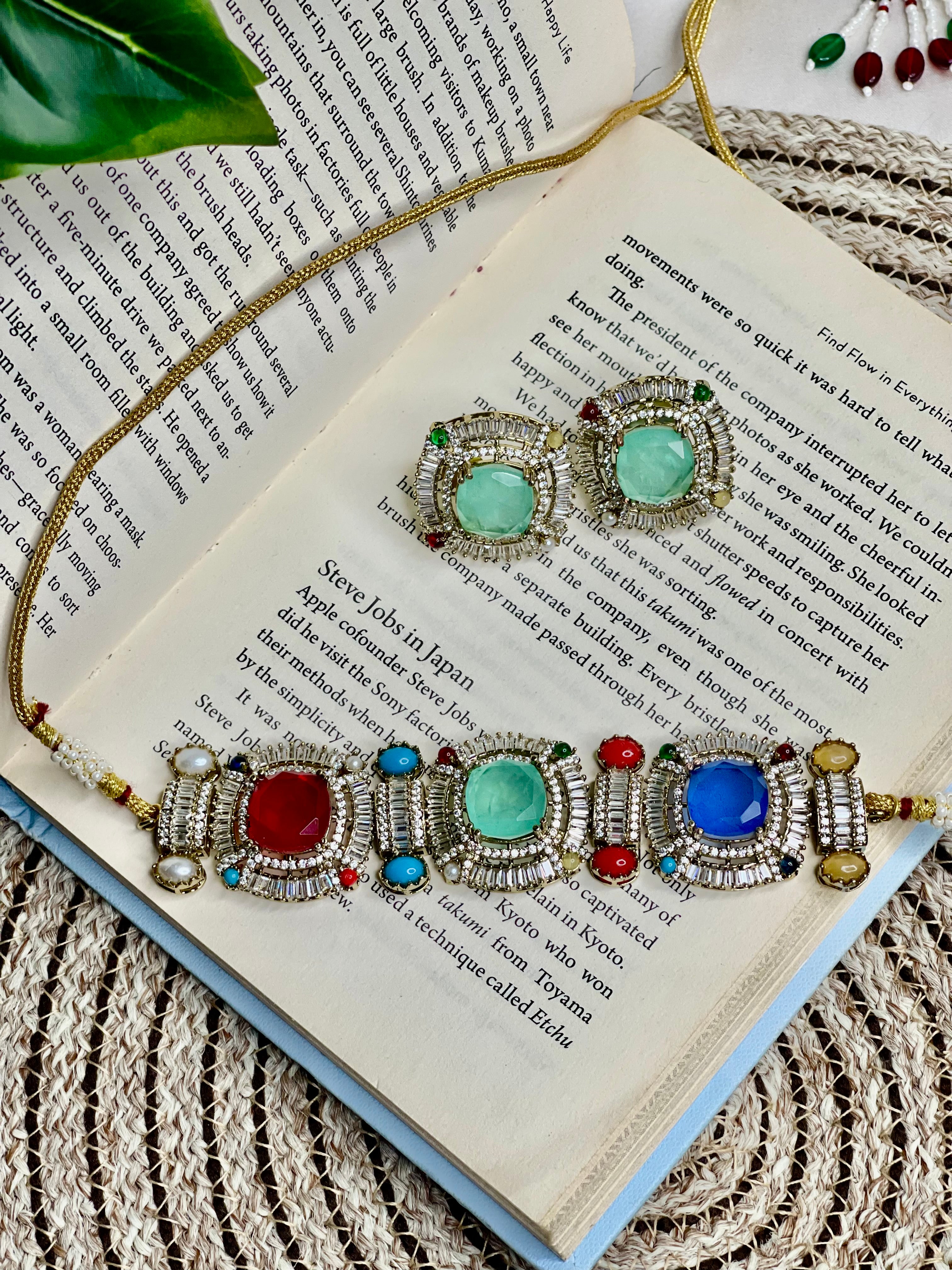 Turkish Mosaic Statement Choker Set