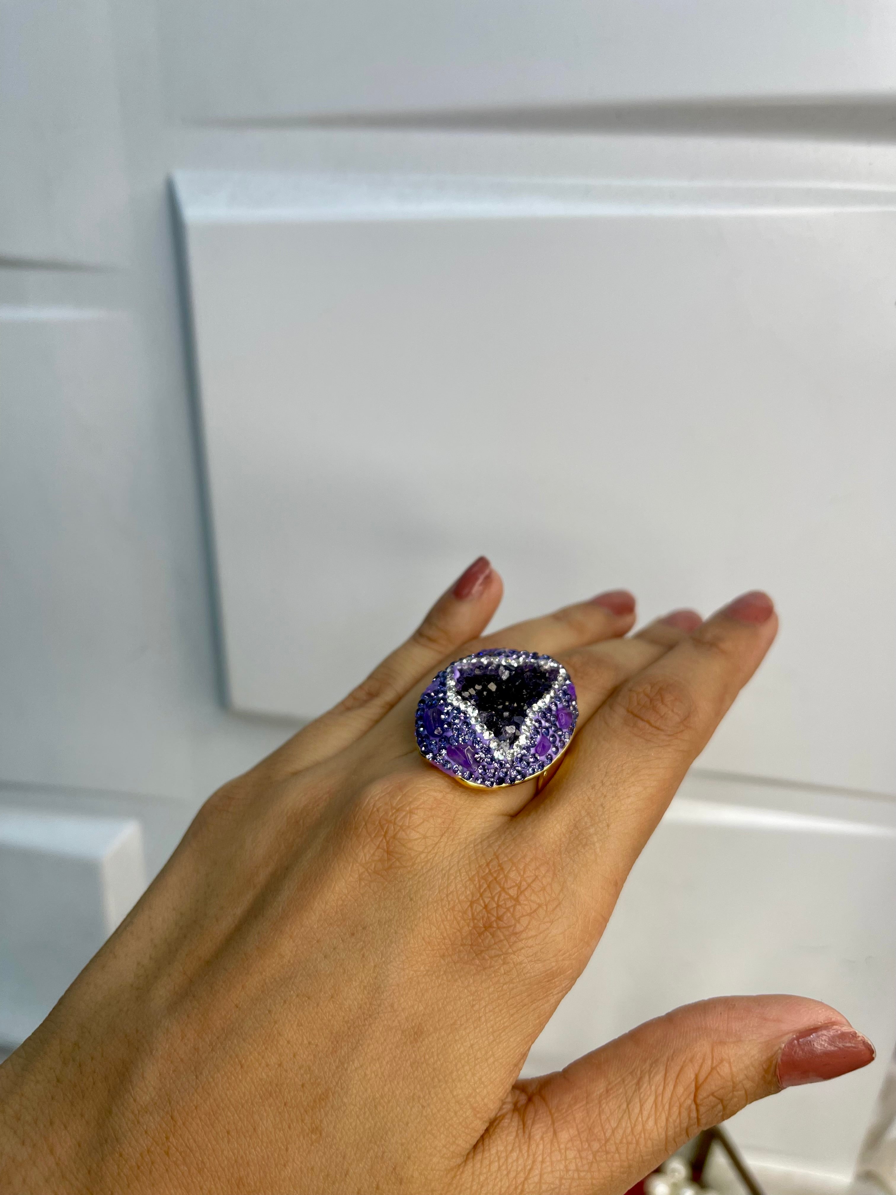 Lavender Dream Crystal Ring