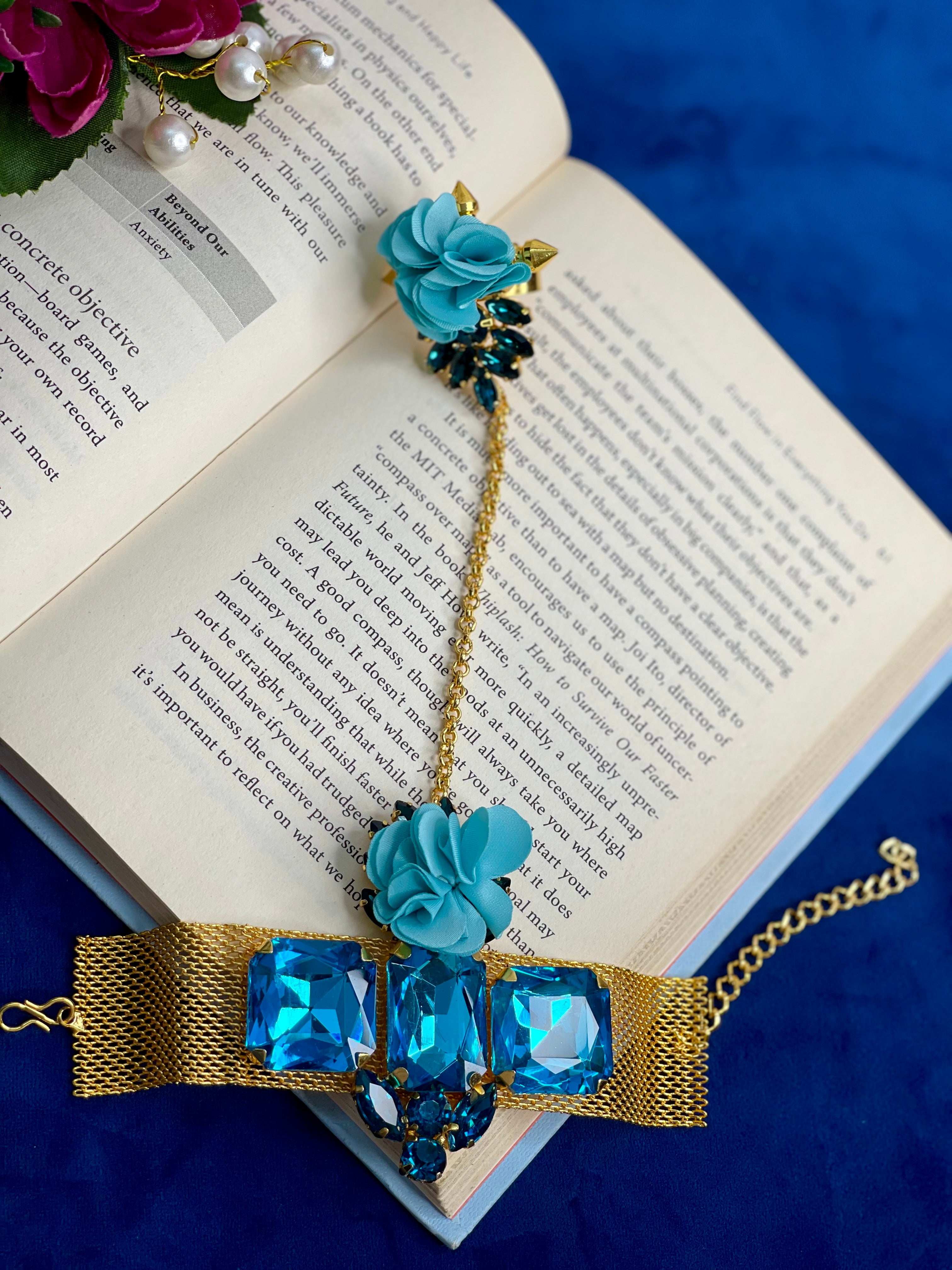 Ocean Bloom Crystal Hand Harness