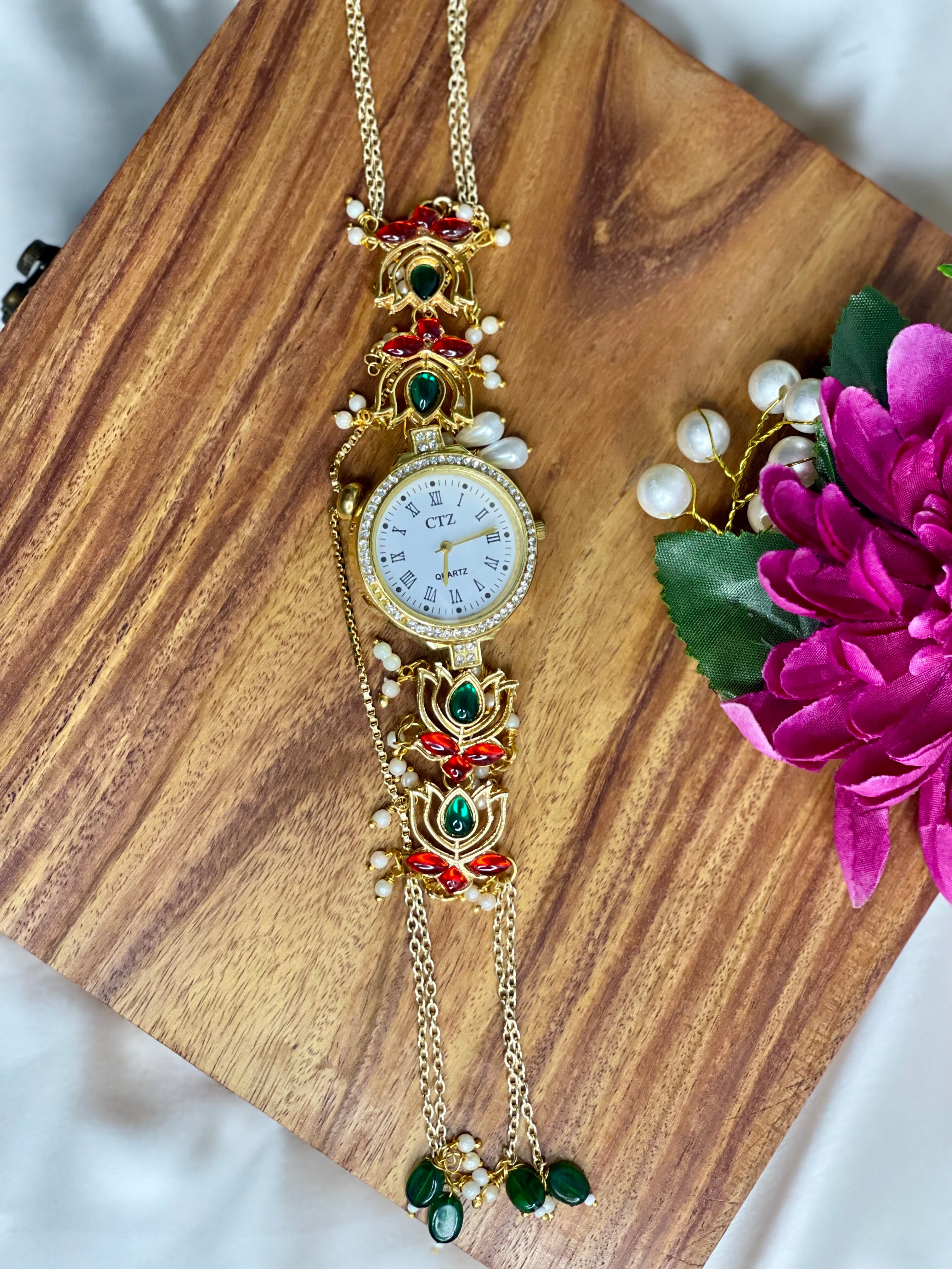 Lotus Charm Kashmiri Watch