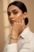 Gold Evil Eye Mesh Bracelet