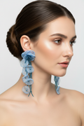 Blue Bloom Drop Earrings