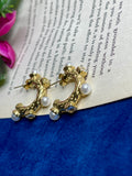 Pearl Edge Textured Hoops