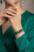 Emerald Green Crystal Bracelet