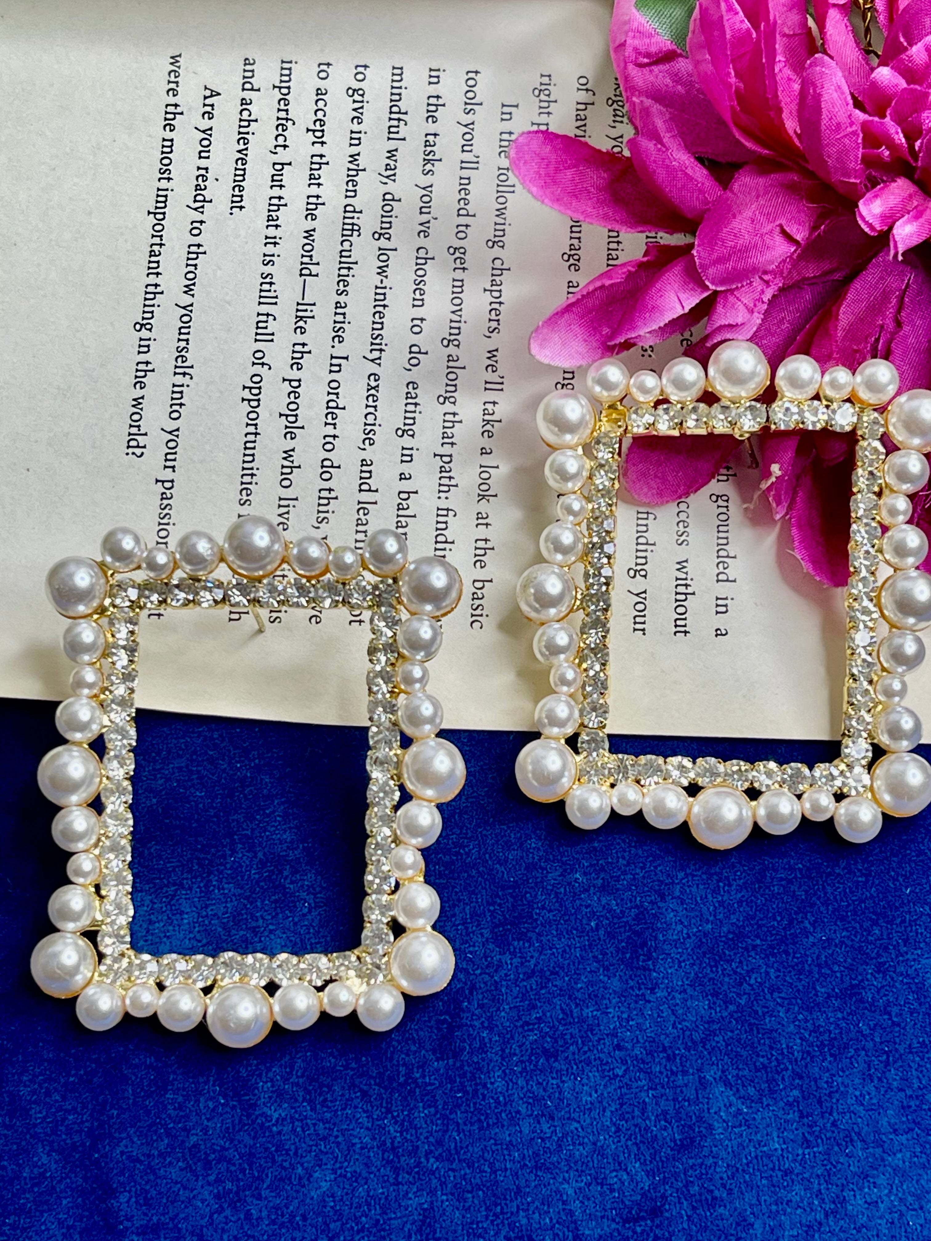 Pearl Frame Earrings