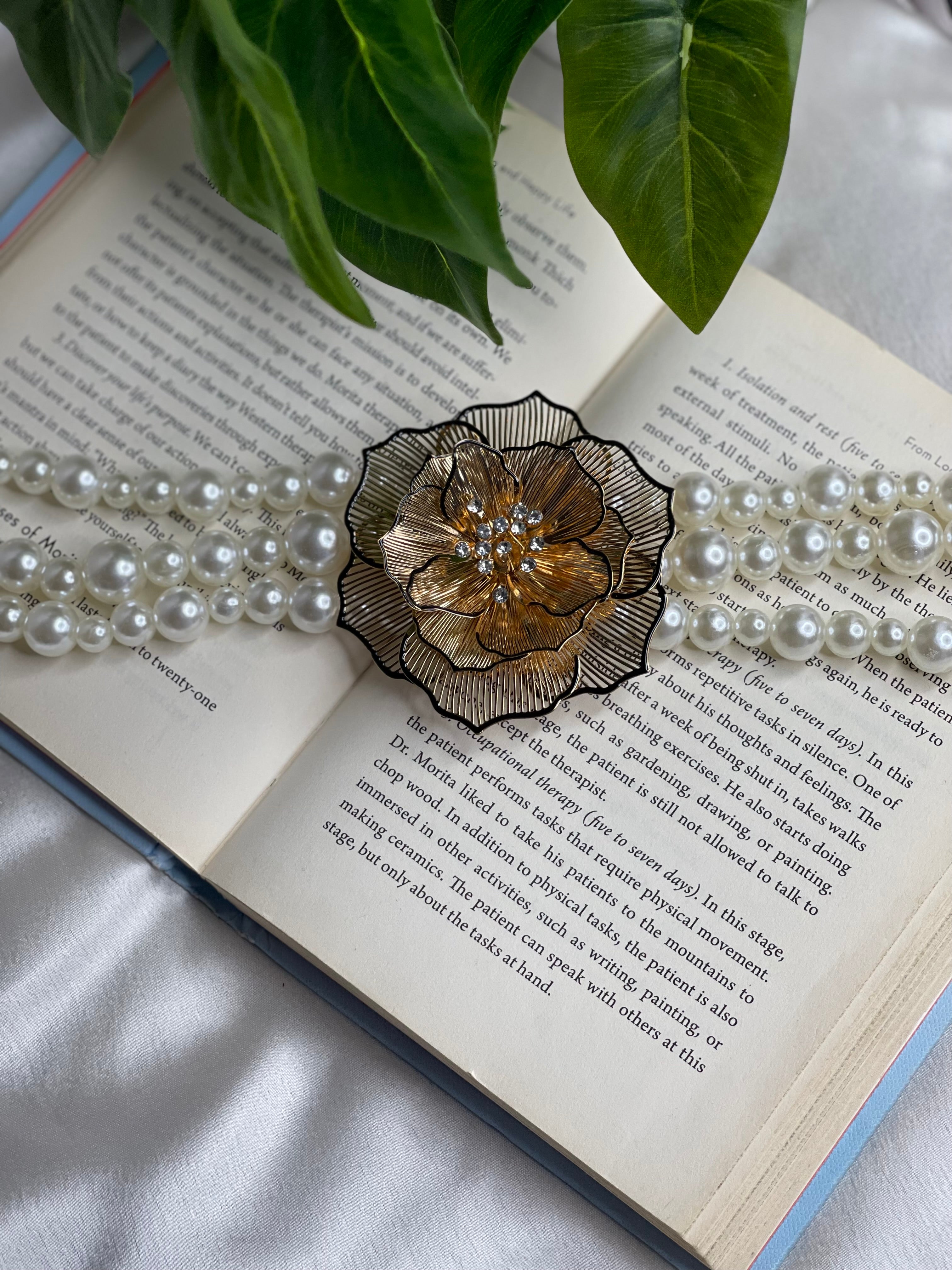 Pearl Floral Statement Neckpiece