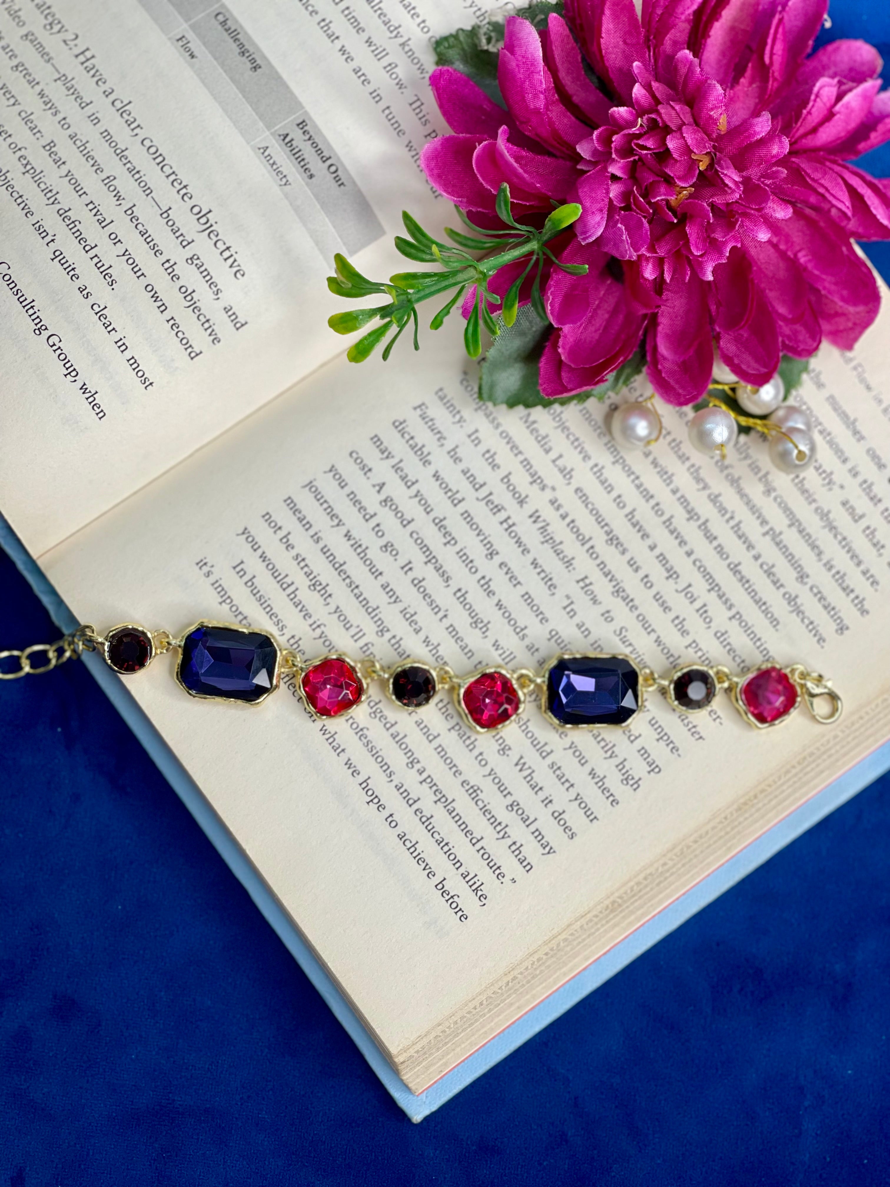 Midnight Jewel Link Bracelet