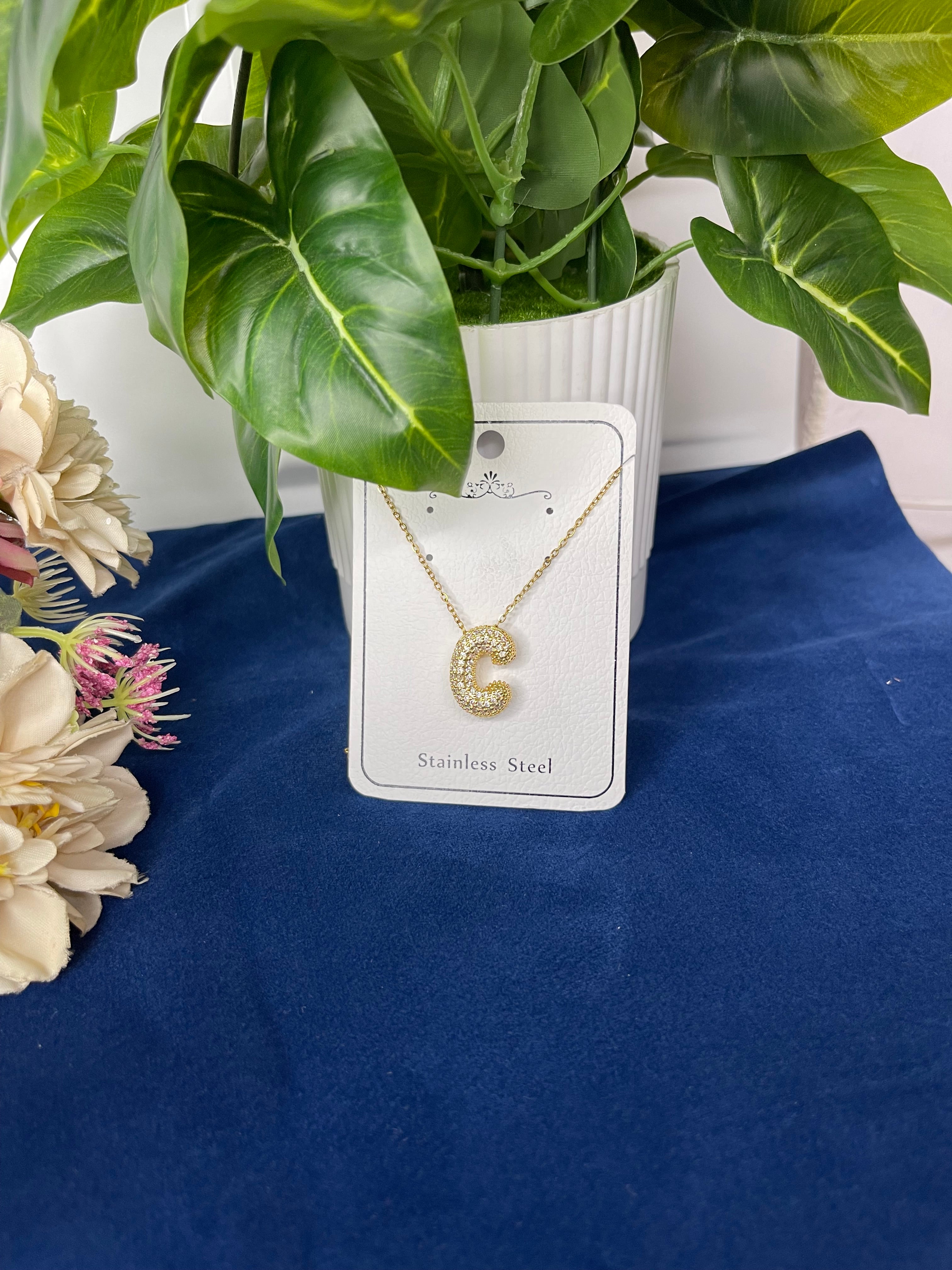 Golden Initial Personalised Necklace