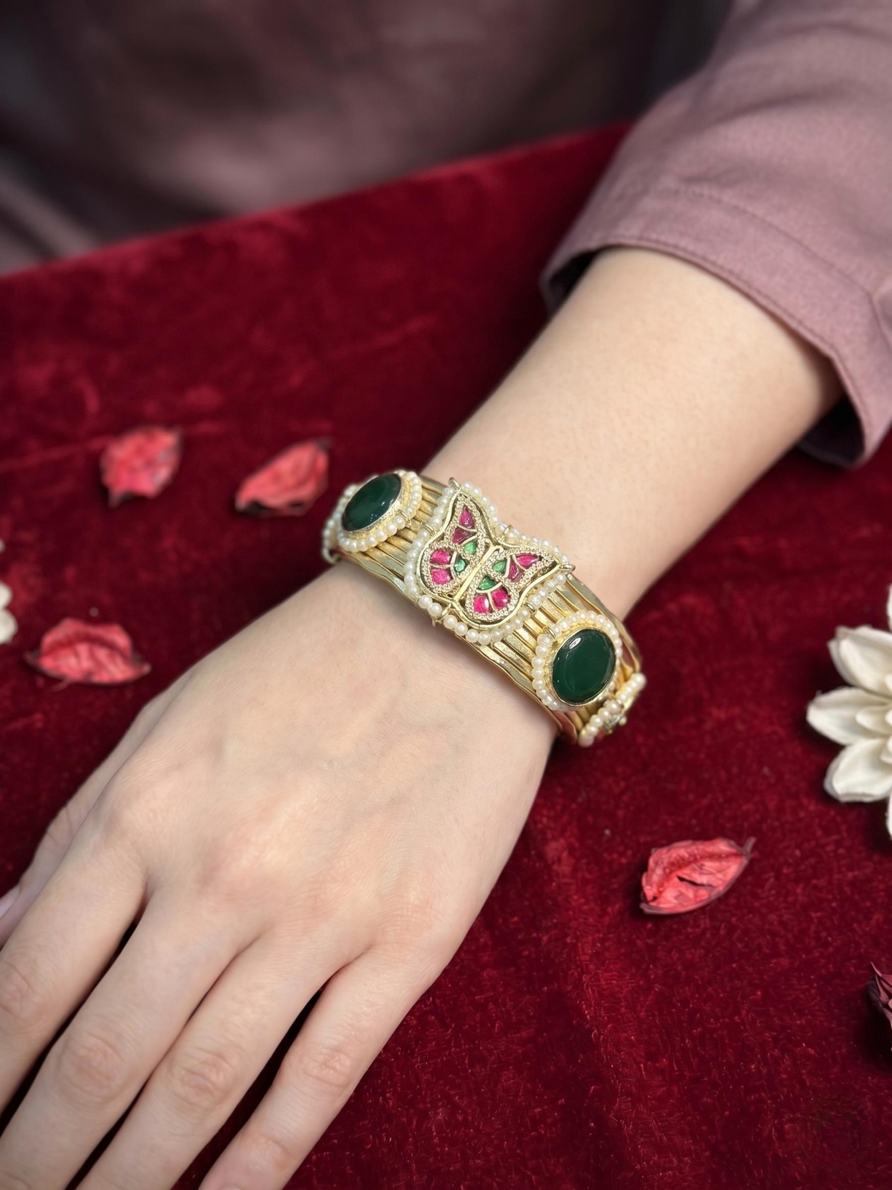 Multi Butterfly Kashmiri Kada