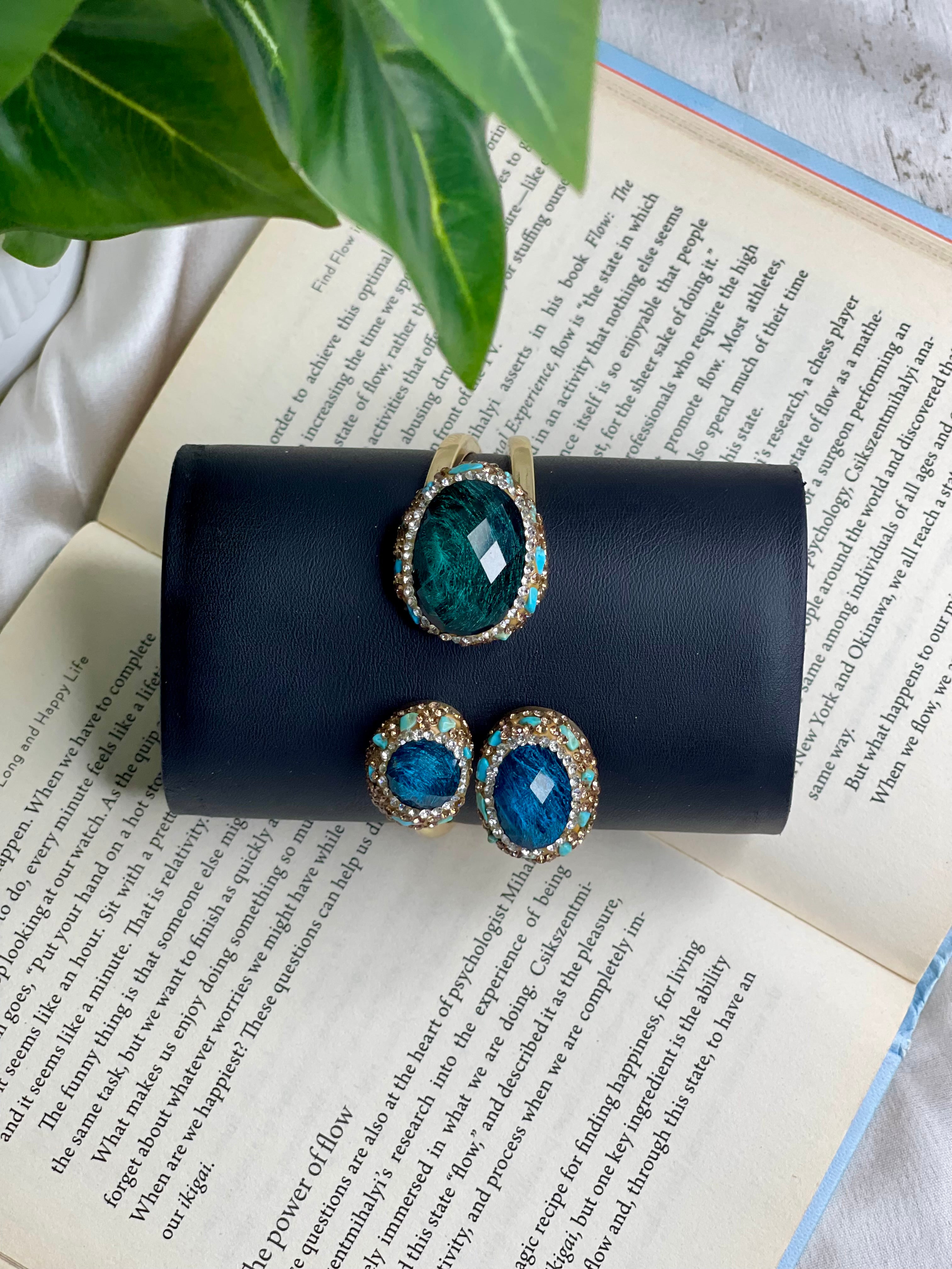 Ocean Aura Gemstone Handcuff