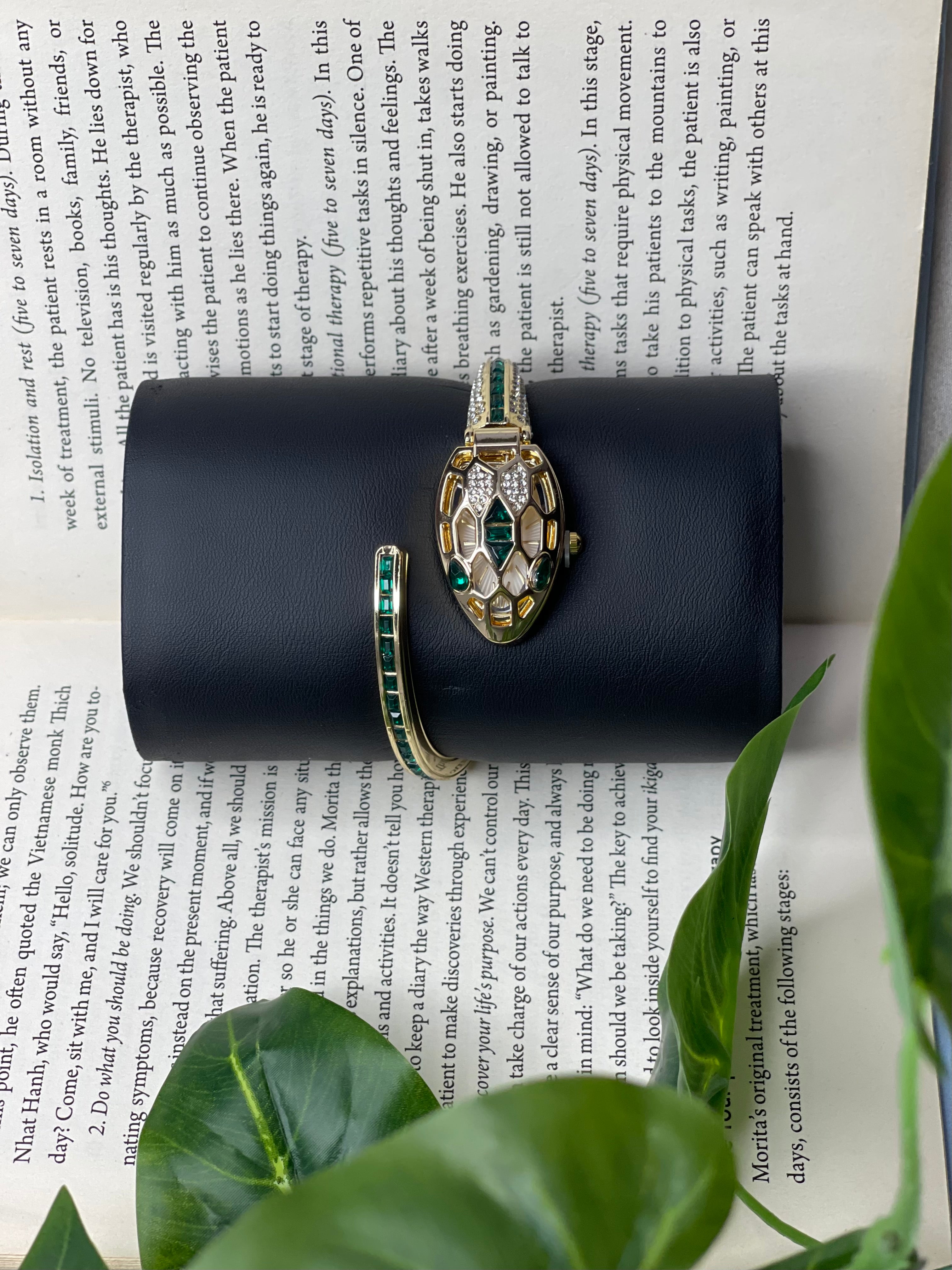 Green Snake Luxe Watch Bracelet