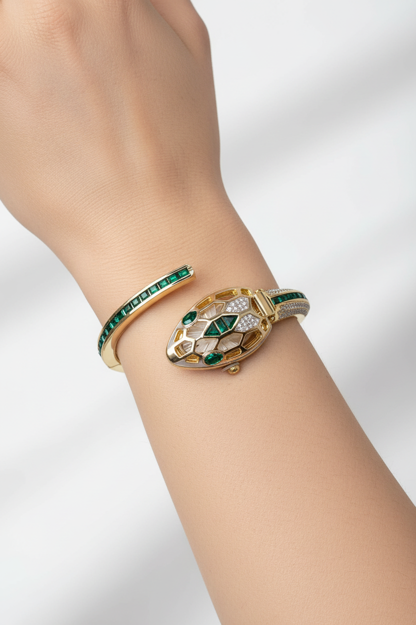 Green Snake Luxe Watch Bracelet
