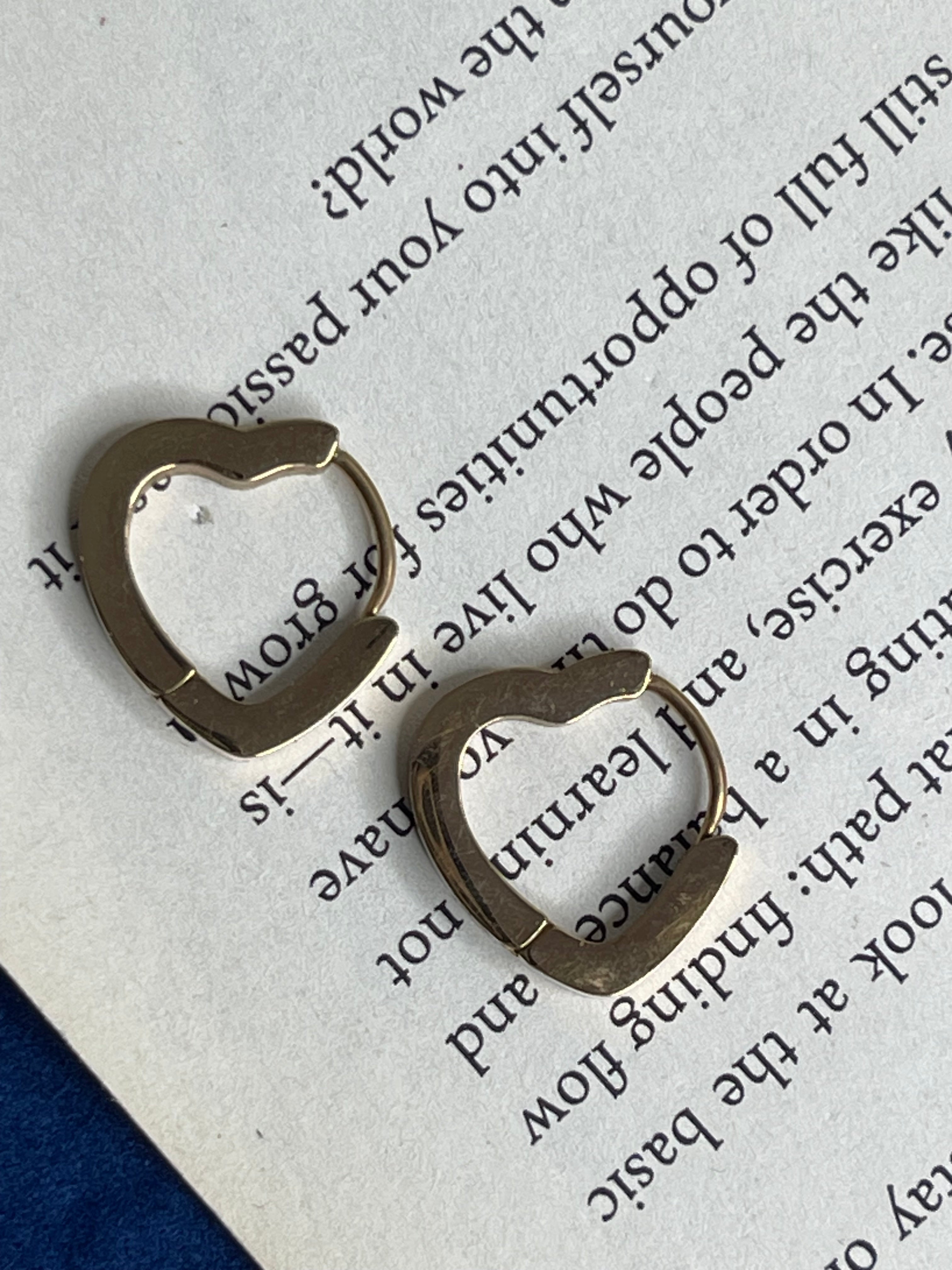 Golden Heart Studs