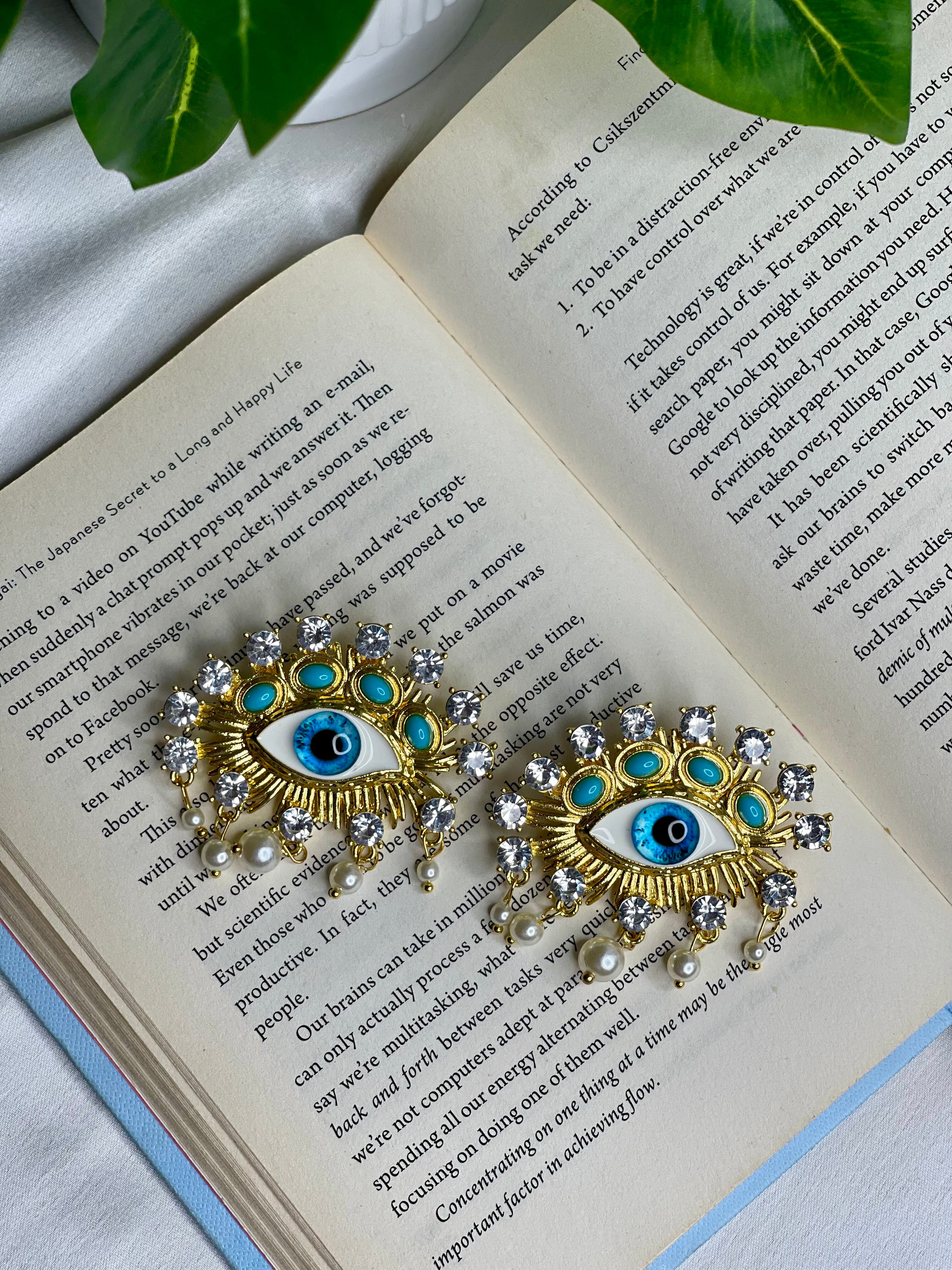 Evil Eye Charm Earrings