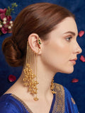 Green Rangrez Kashmiri Earcuff Earrings
