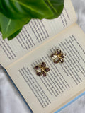 Golden Blossom Stud Earrings