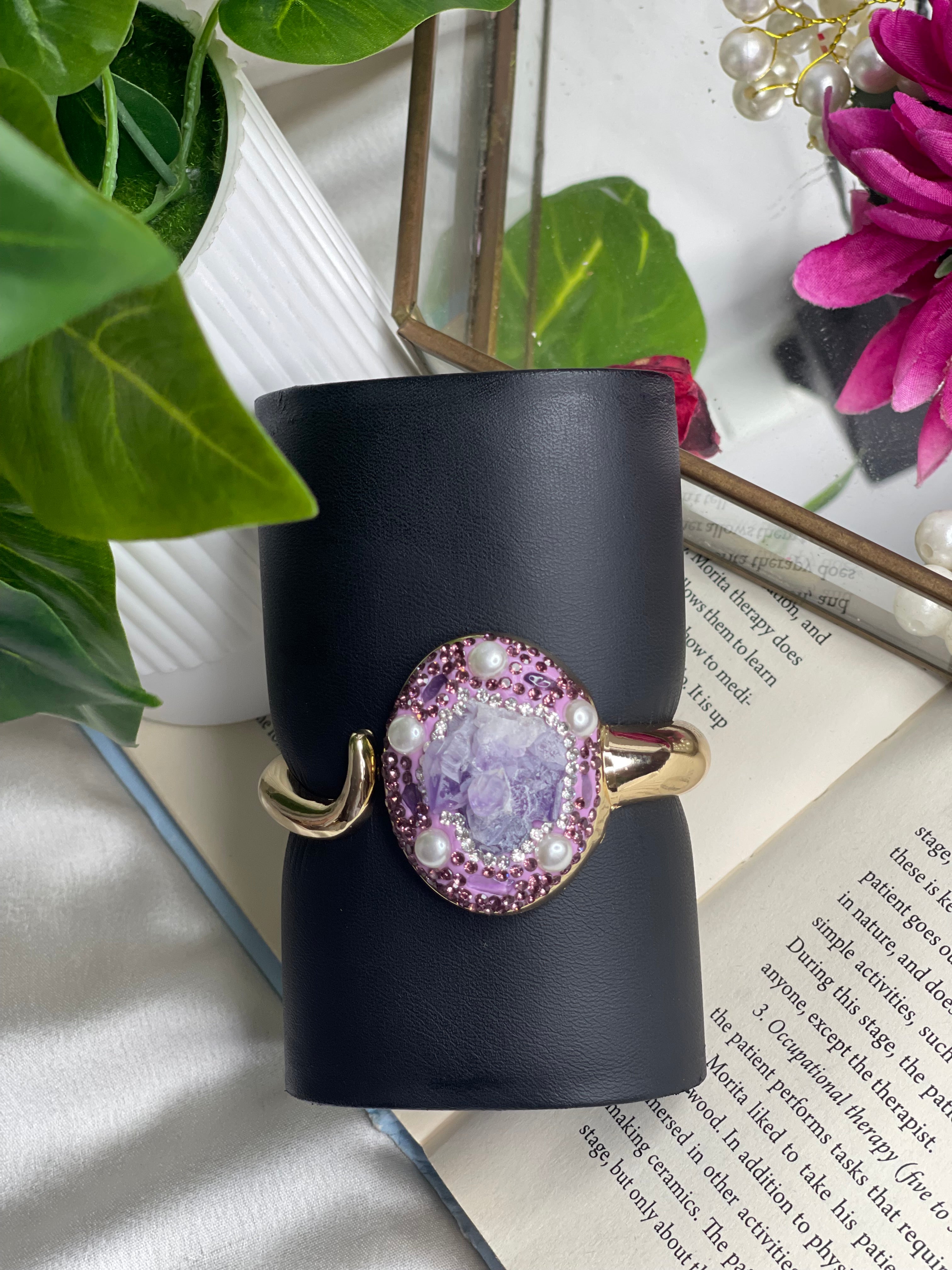 Lavender Gemstone Bracelet