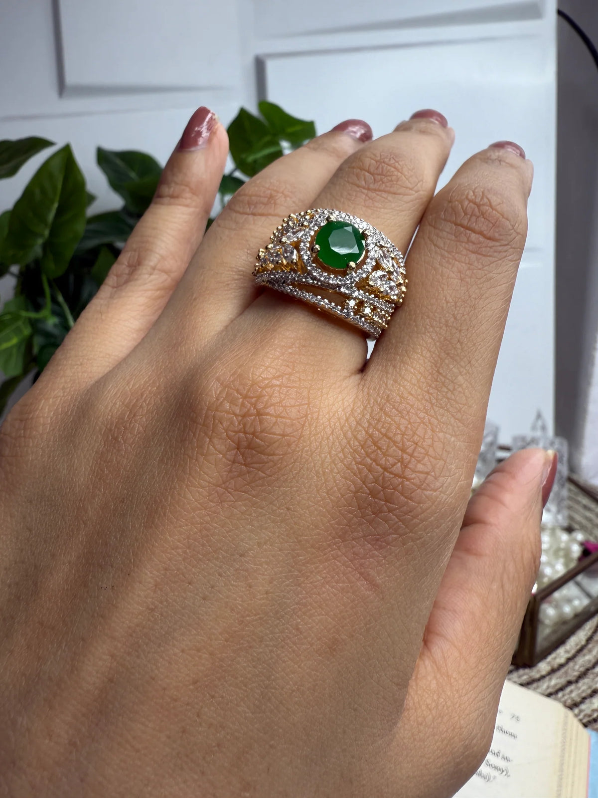 Emerald Royale Statement Ring