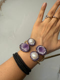 Lavender Crystal Stone Bracelet