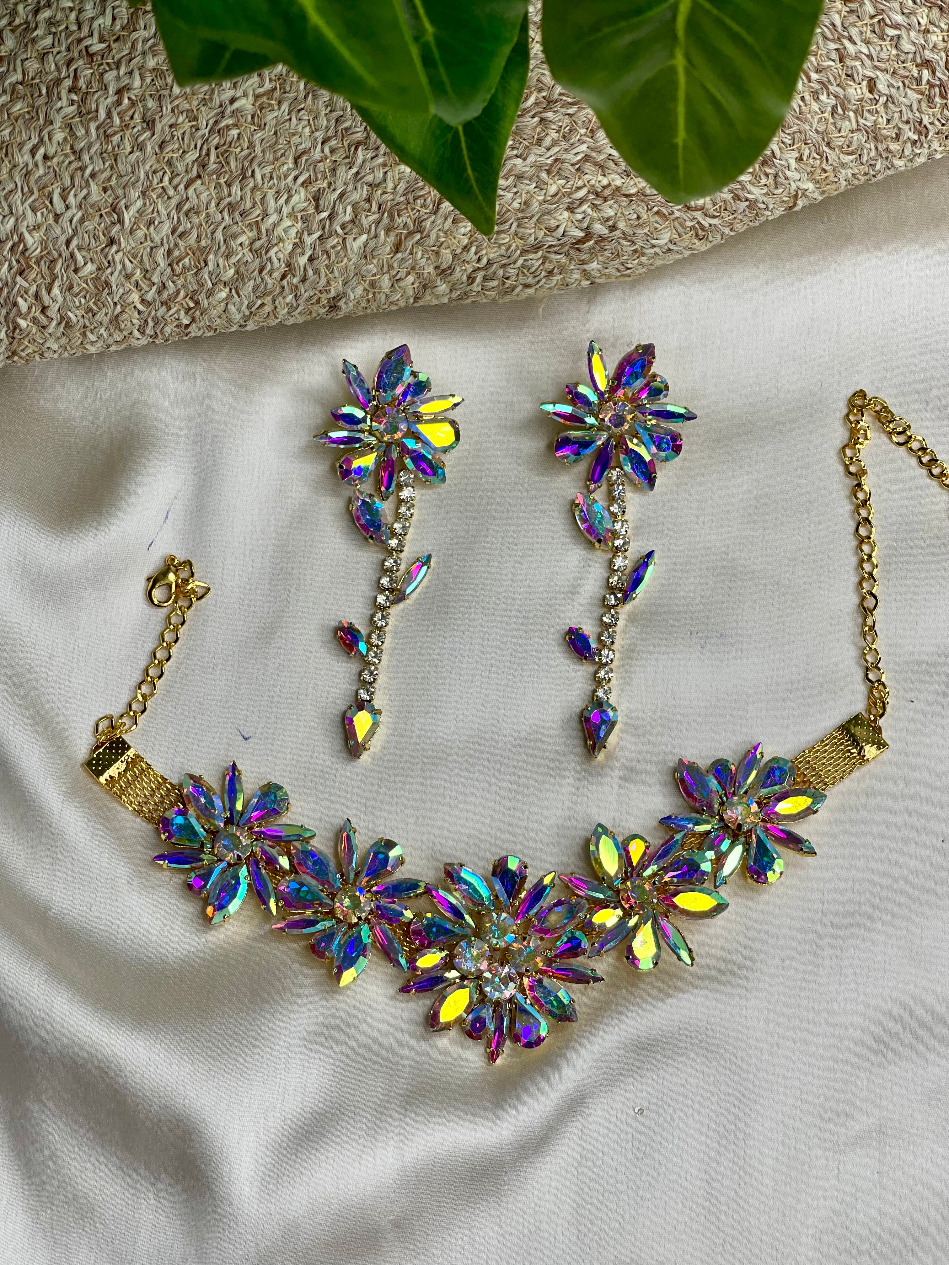 Rainbow Shine Neckpiece Set