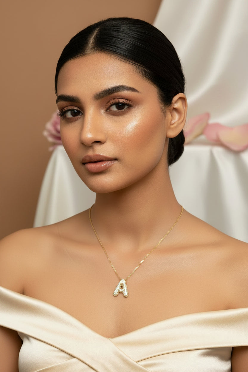 Golden Initial Personalised Necklace