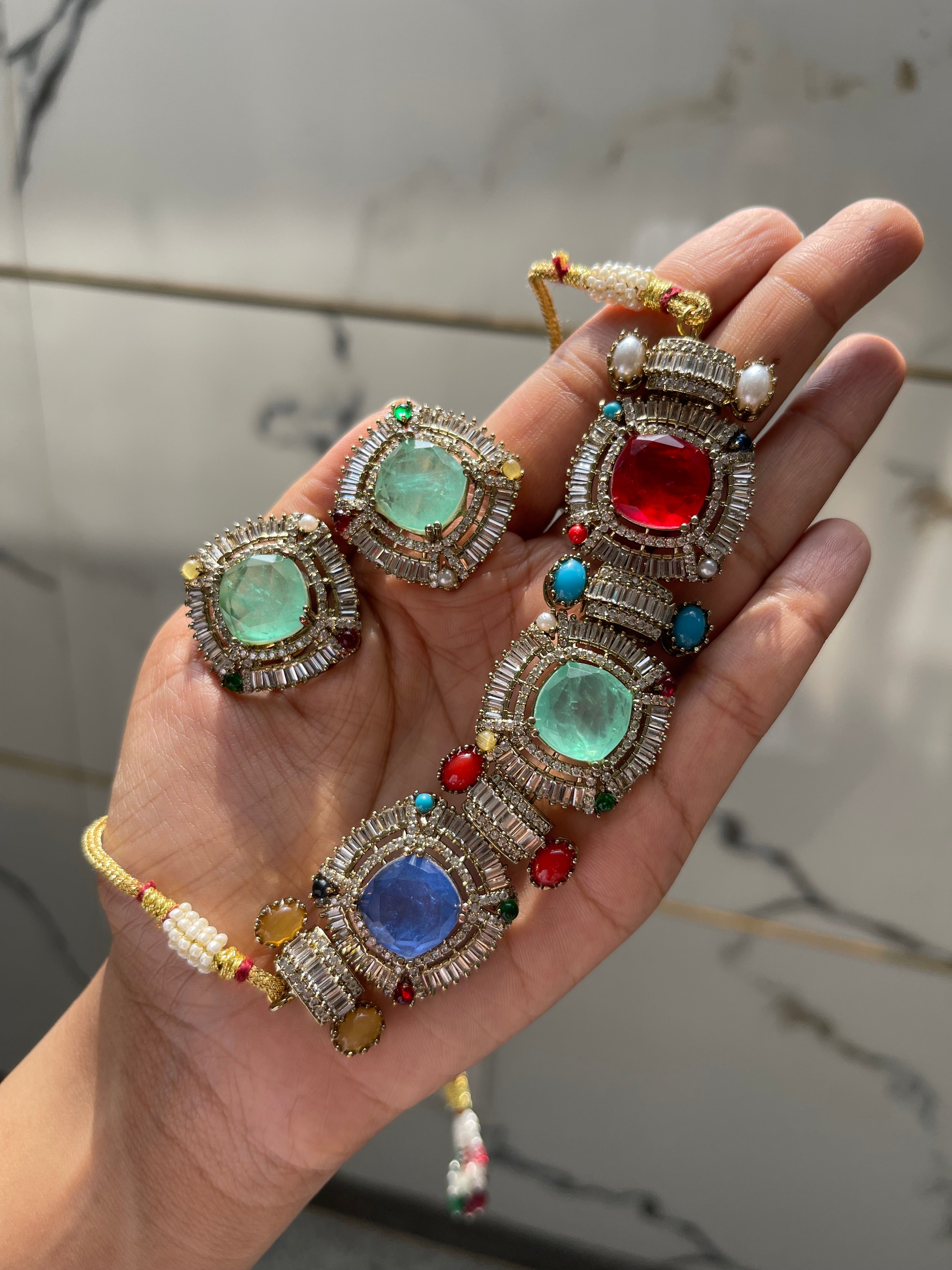 Turkish Mosaic Statement Choker Set