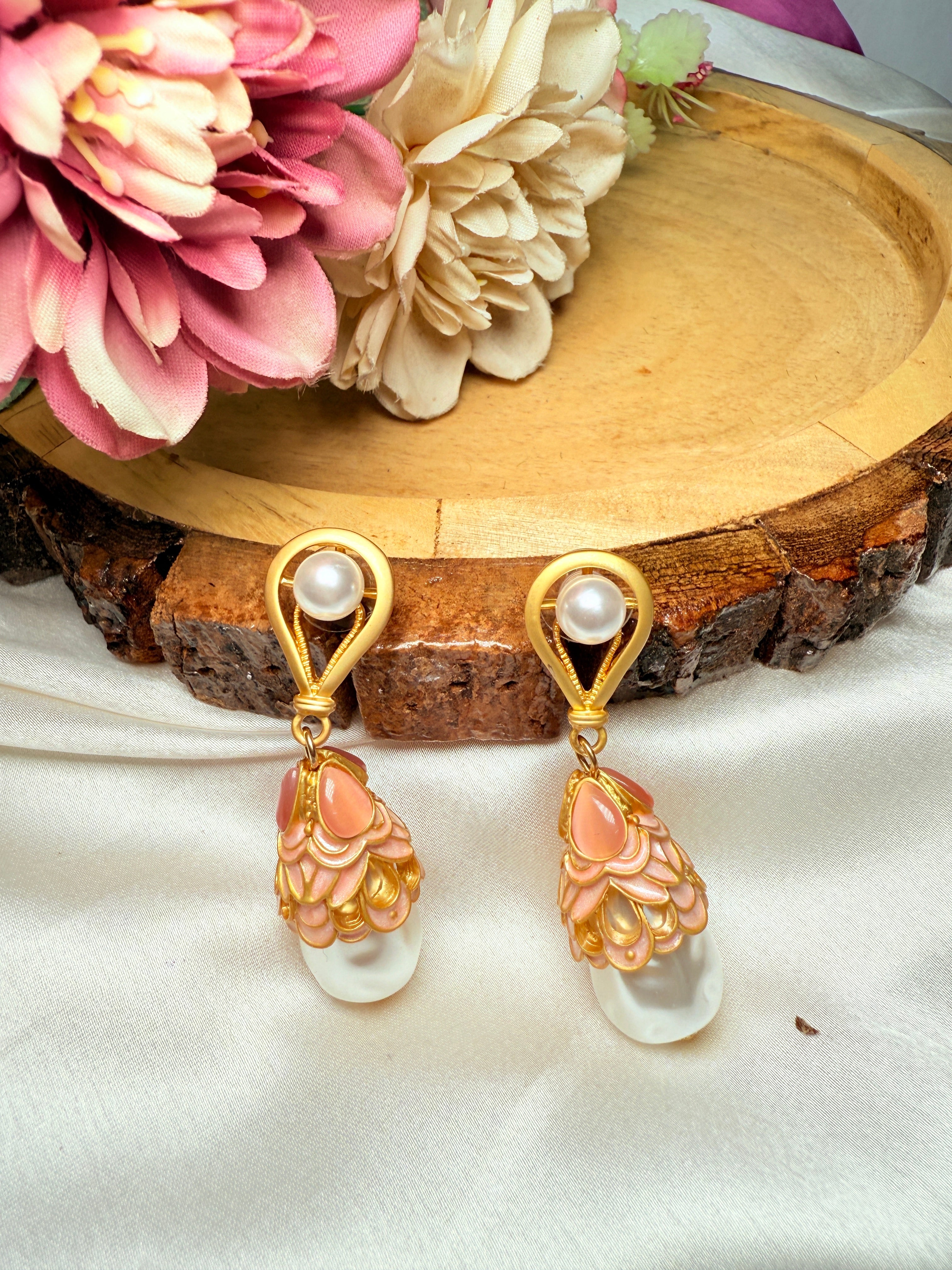 Blush Petal Pearl Drops