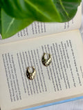 Molten Gold Hoop Earrings