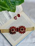 Red Dazzle Neckpiece Set