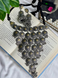 Oxidised Tribal Jal Choker Set