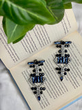 Navy Royale Drop Earrings