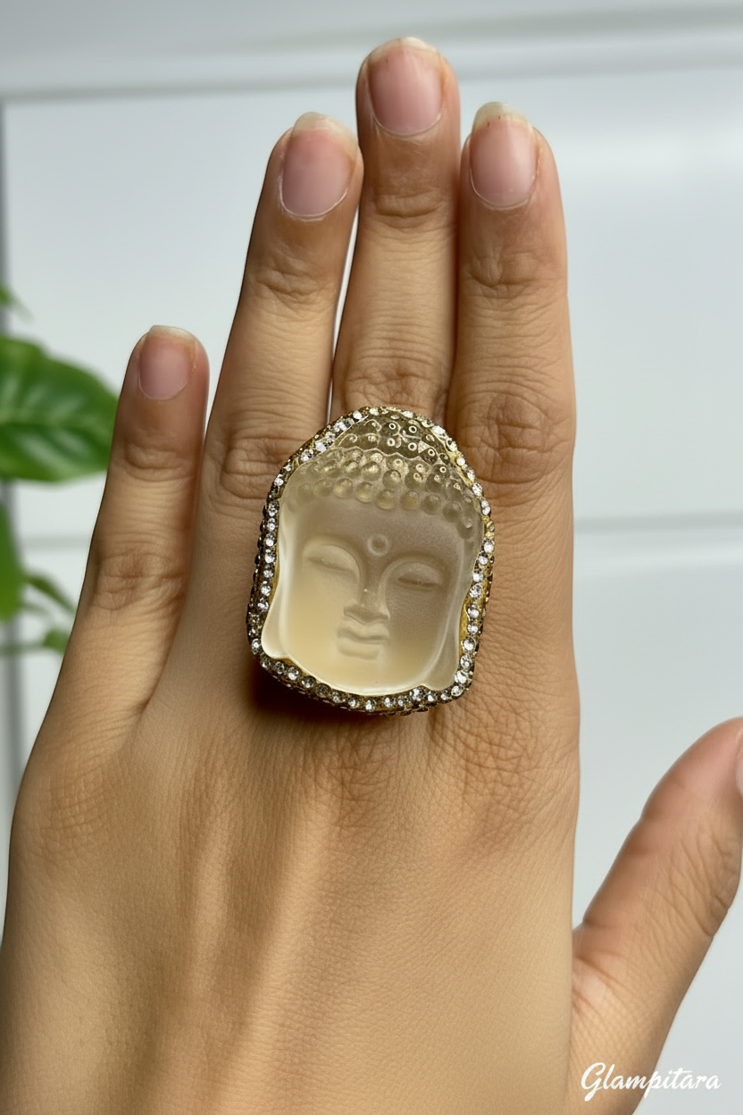 Buddha Crystal Stone Ring