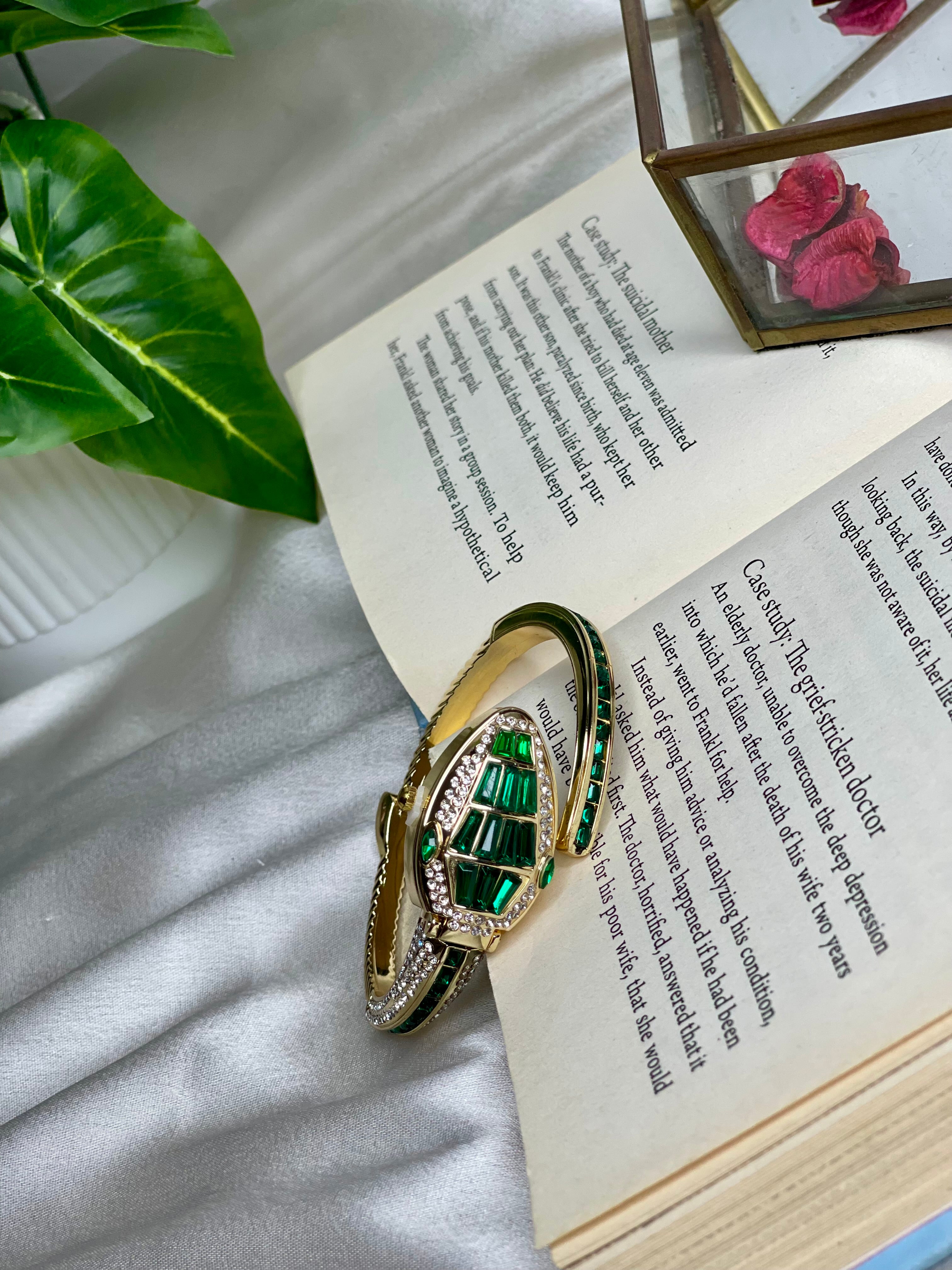 Green Snake Bracelet Watch