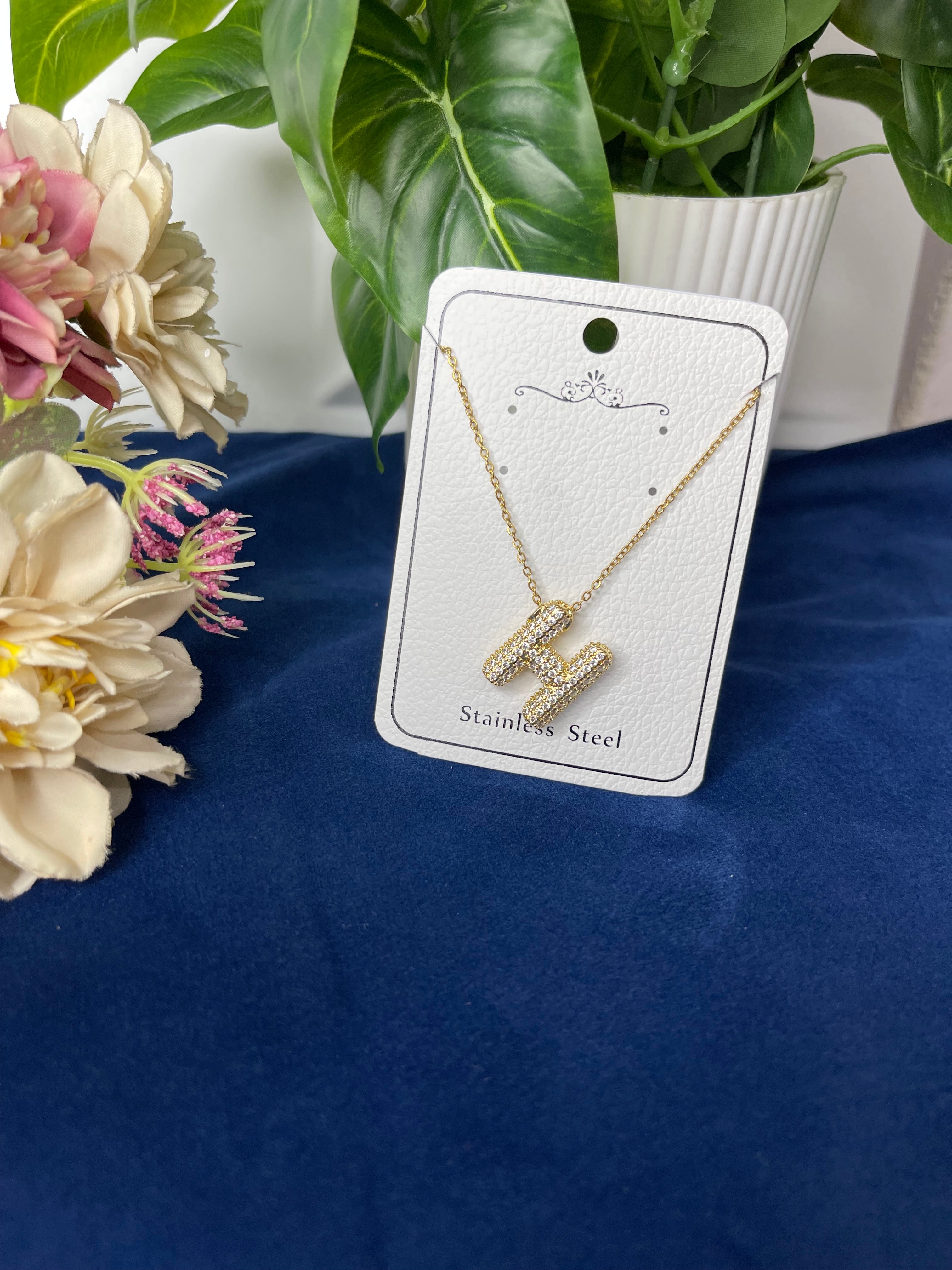 Golden Initial Personalised Necklace