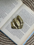 Golden Abstract Statement Ring