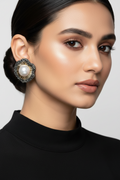 Grey Noor Blossom Pearl Stud