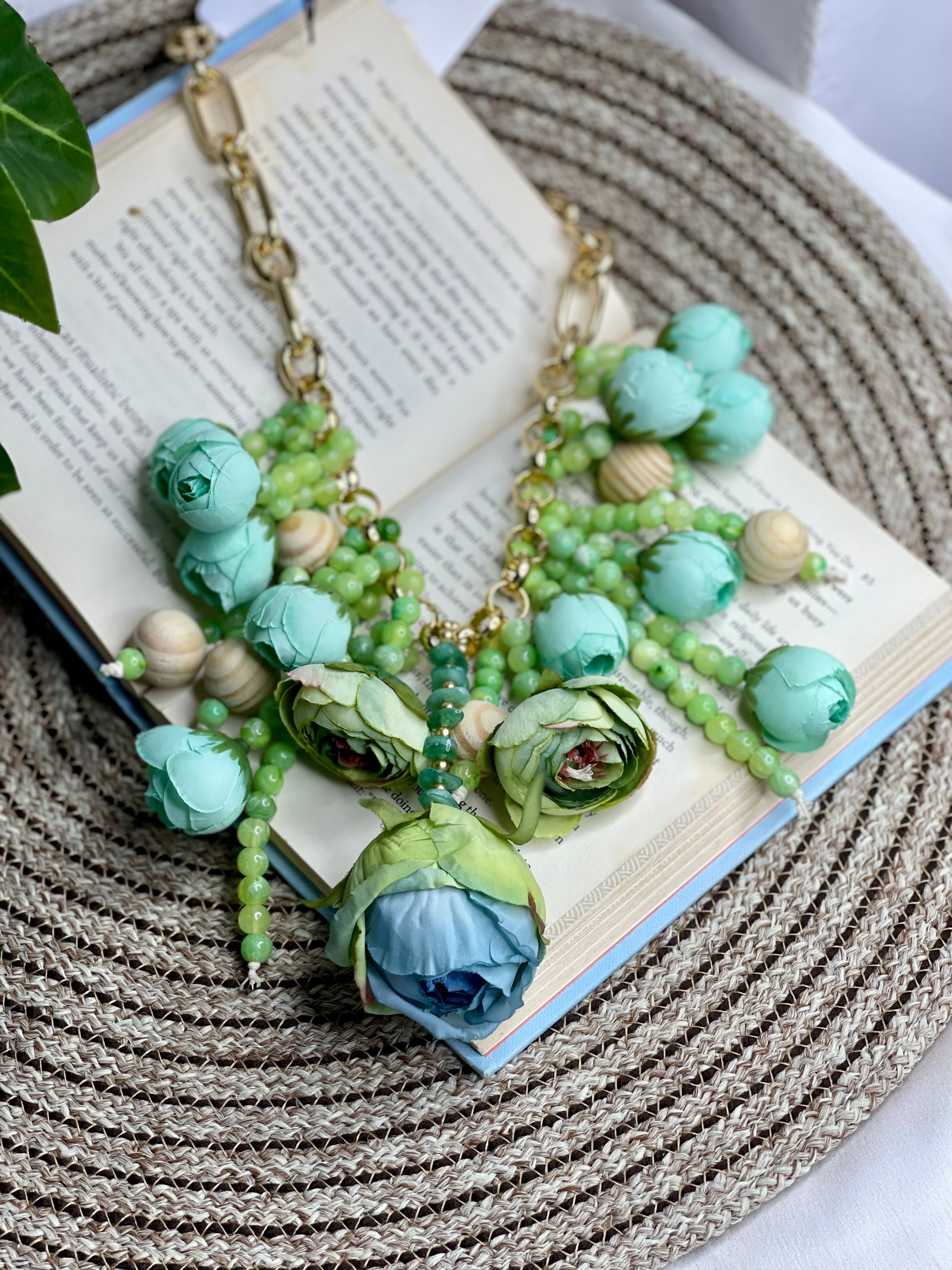 Mint Blossom Flower Necklace