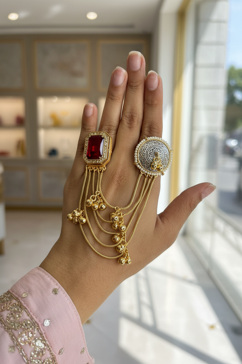 Royal 2 finger Fusion Ring