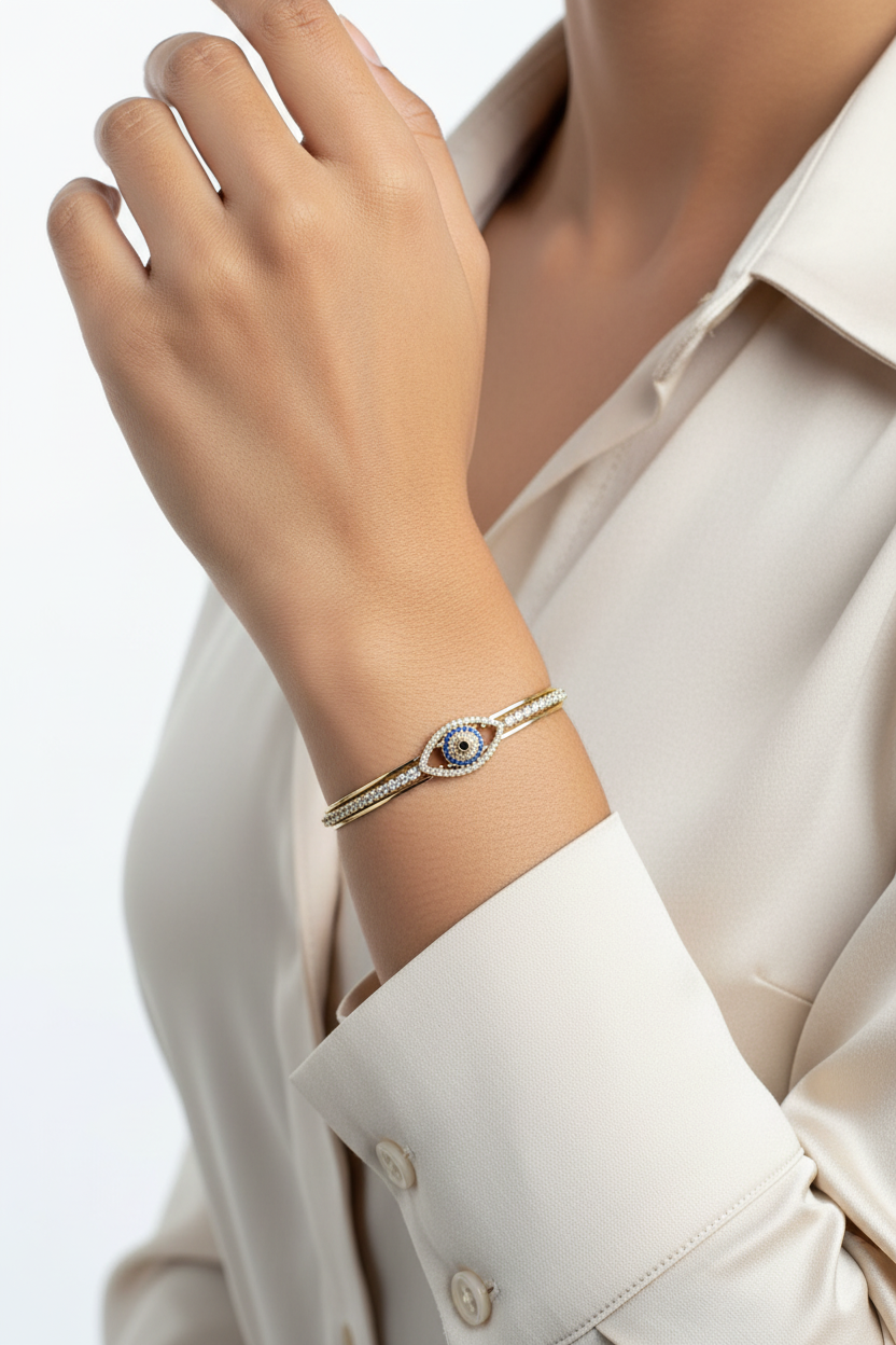 Evil Eye Anti Tarnish Bracelet