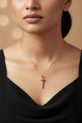Rose Gold Nail Pendant Necklace