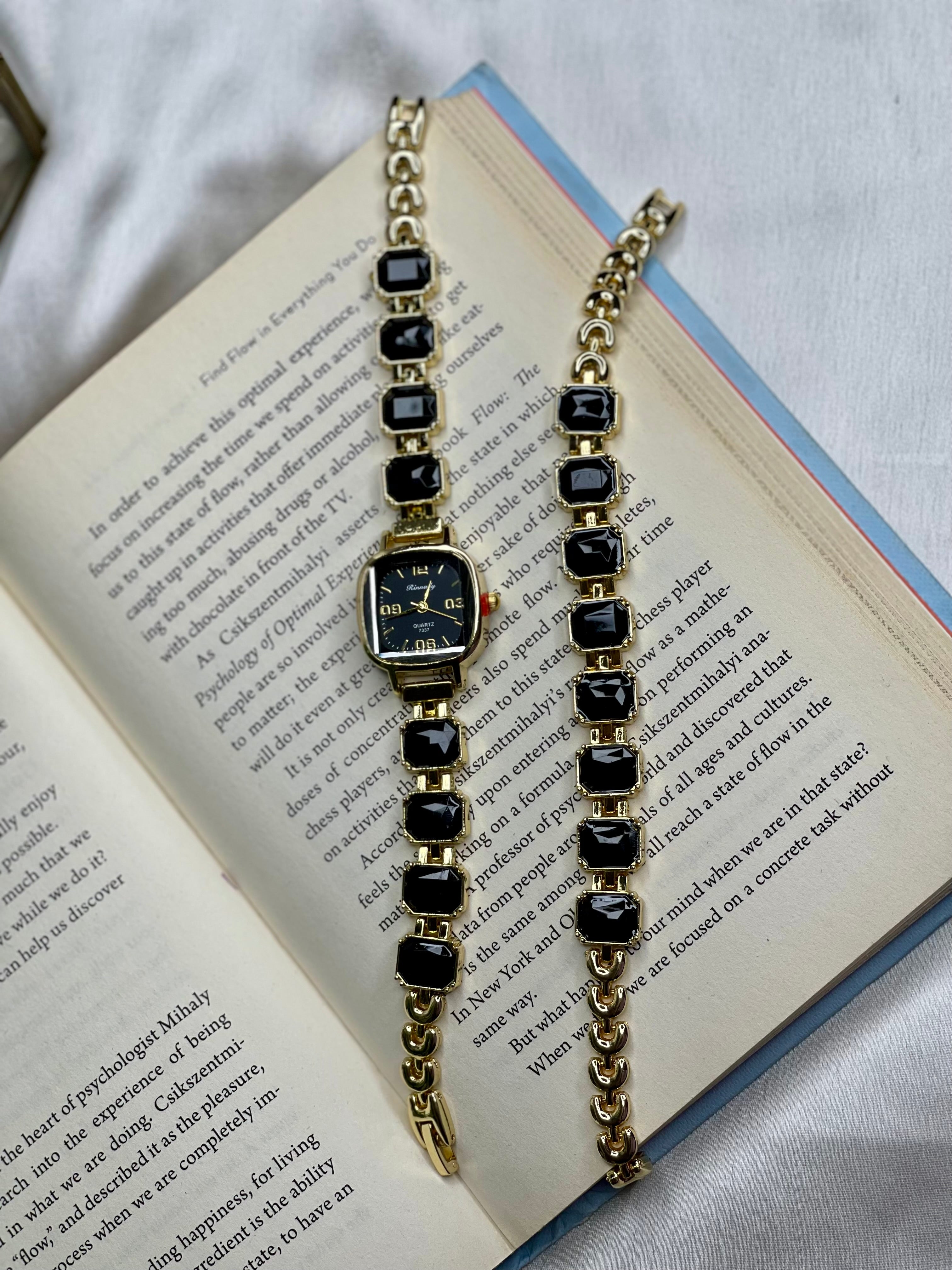 Black Boss Babe Bracelet Watch