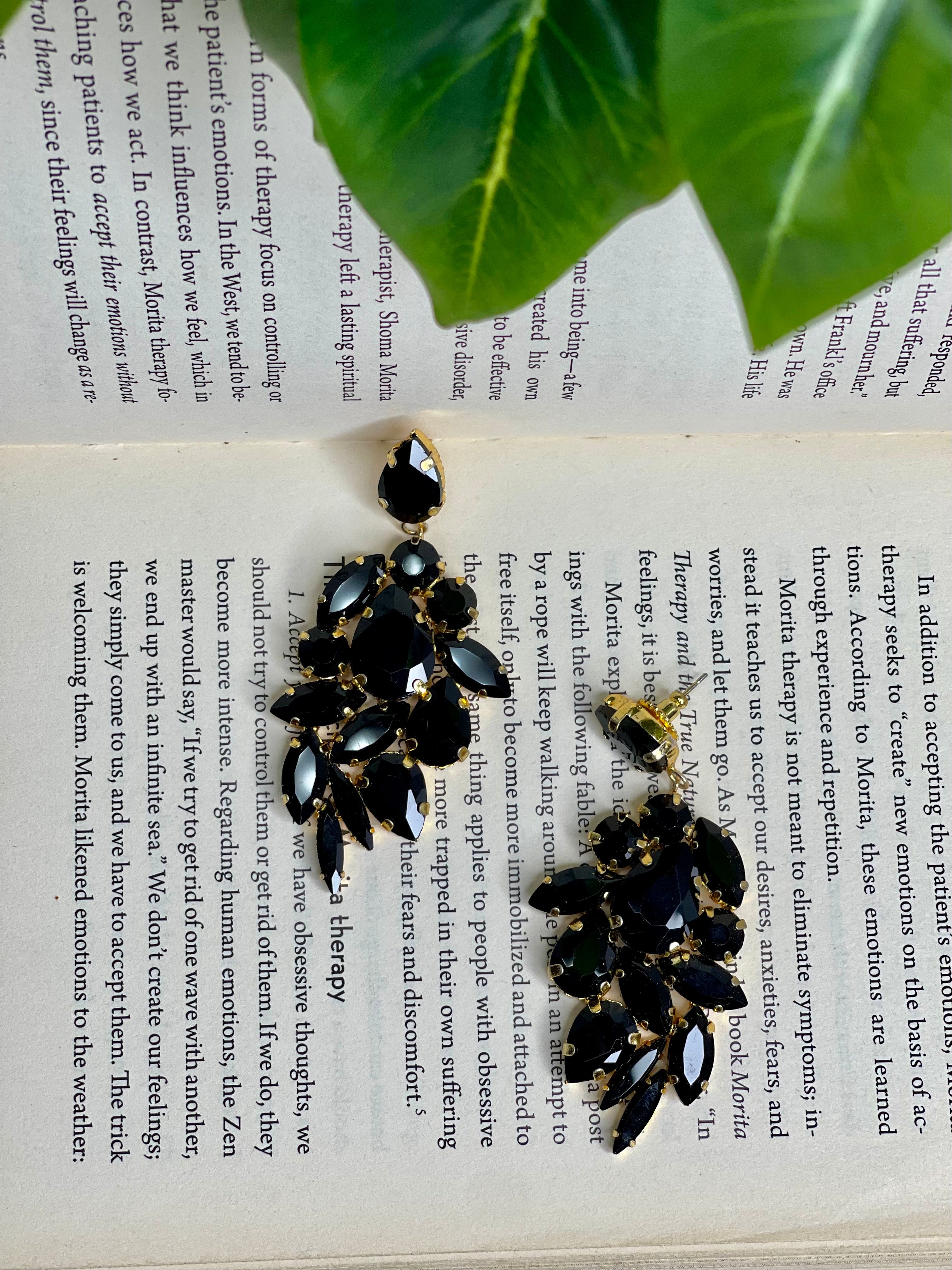 Black Gleam Earrings