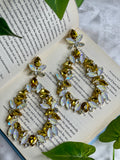 Yellow Long Drop Earrings