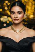 Pearl Grace Choker Set With Earrings