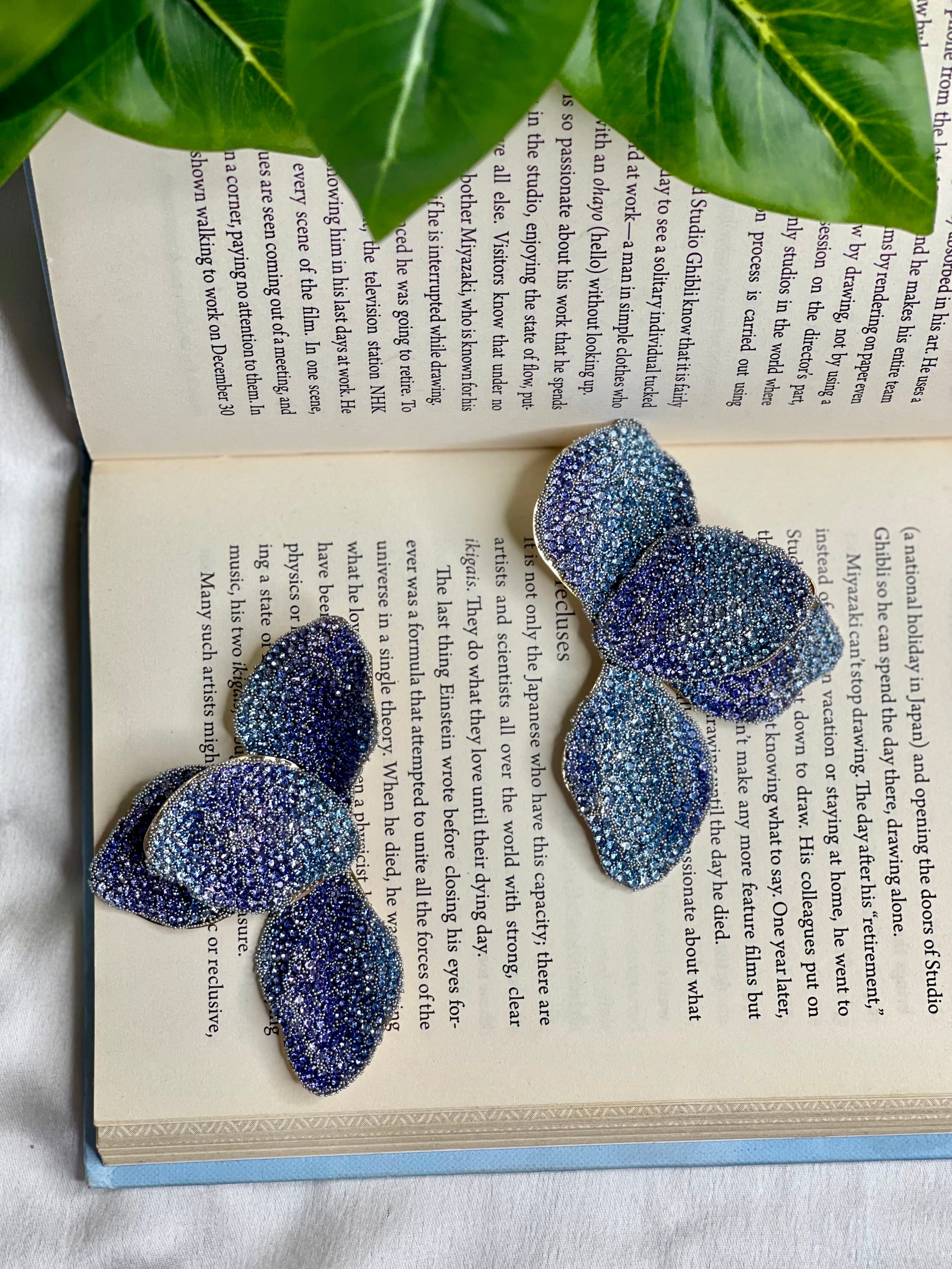 Blue Flutter Earrings