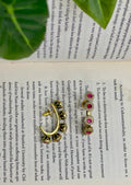 Ruby Kundan Festive Earrings