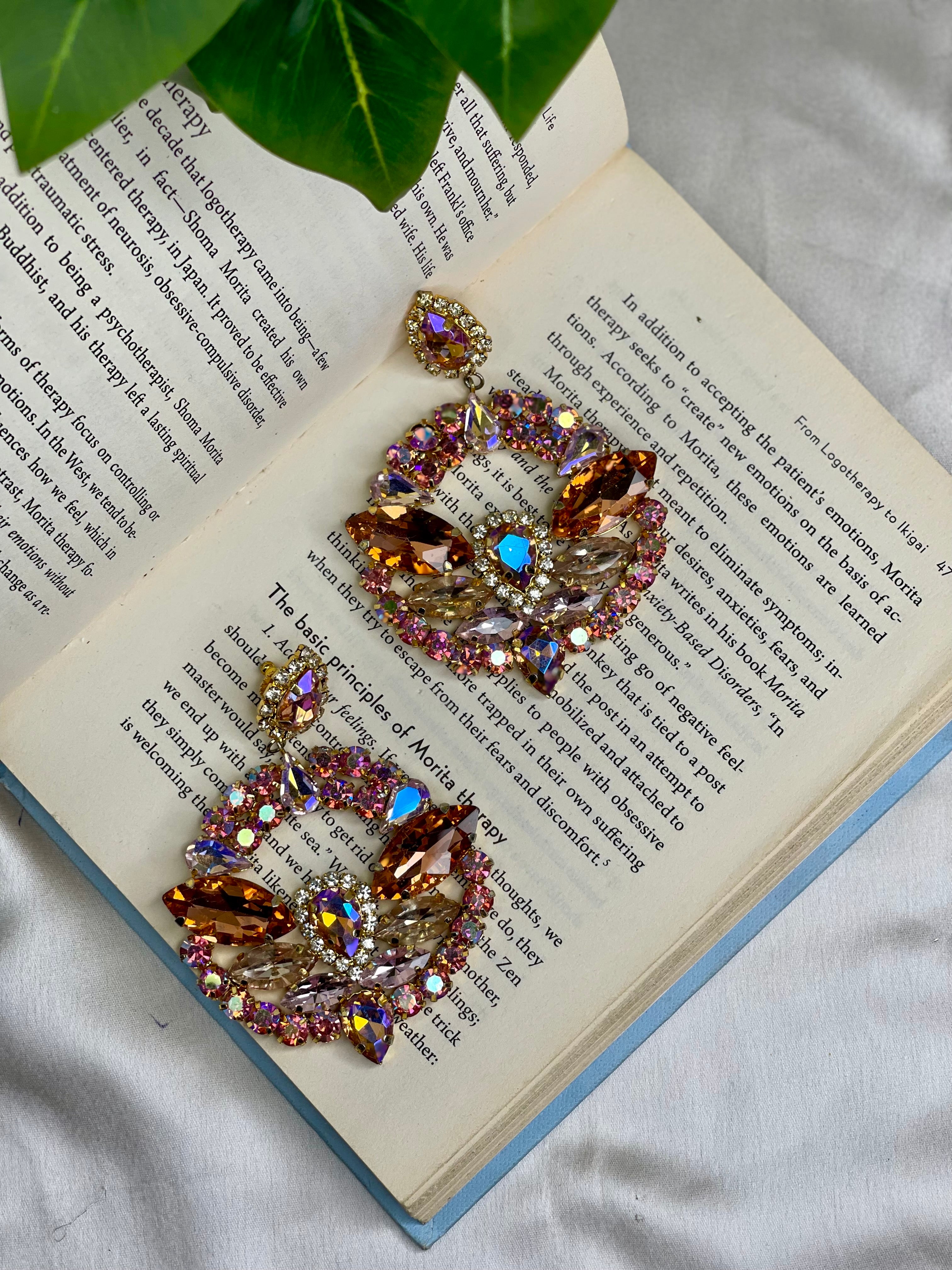 Peach Elara Earrings